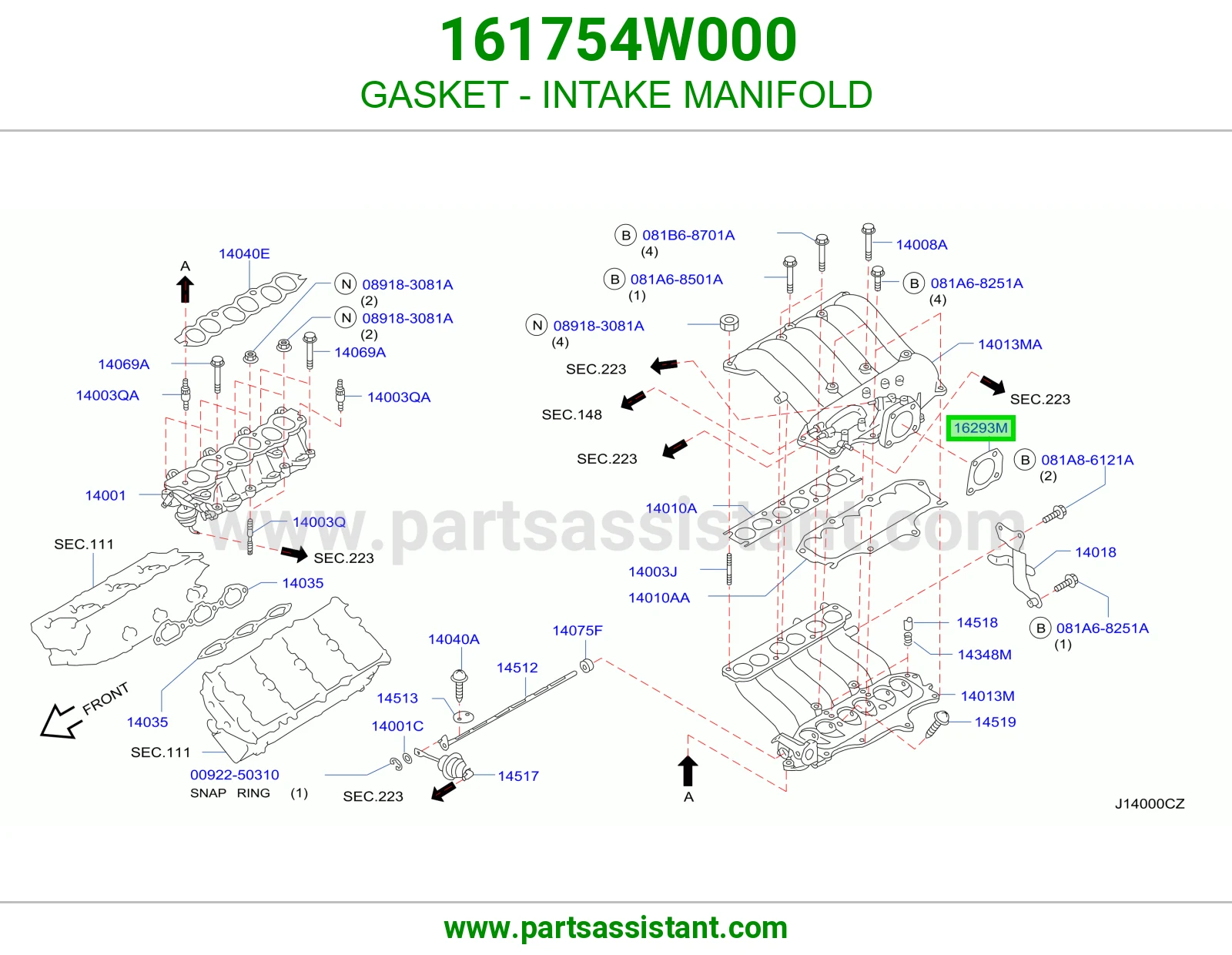 GASKET - INTAKE MANIFOLD