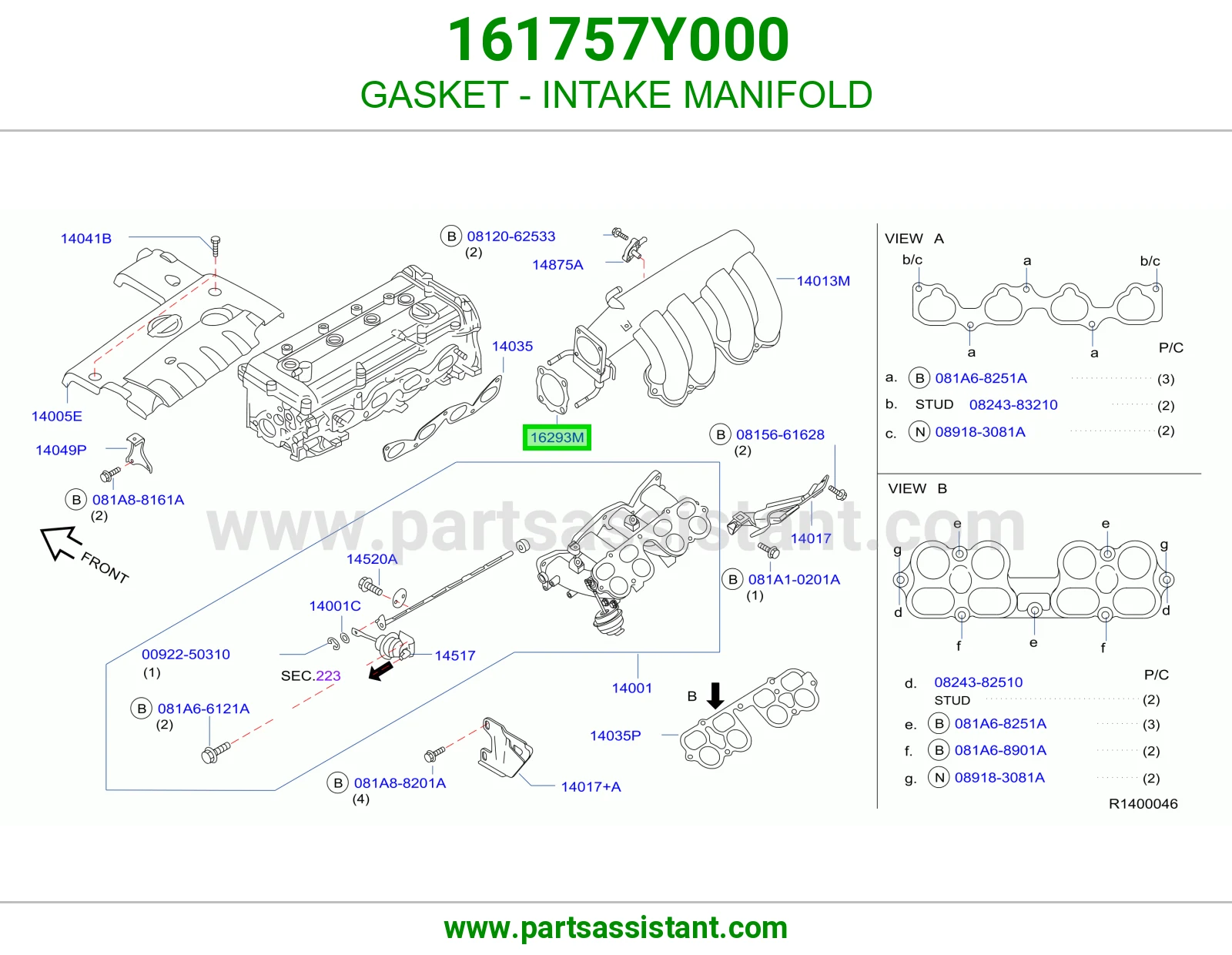 GASKET - INTAKE MANIFOLD