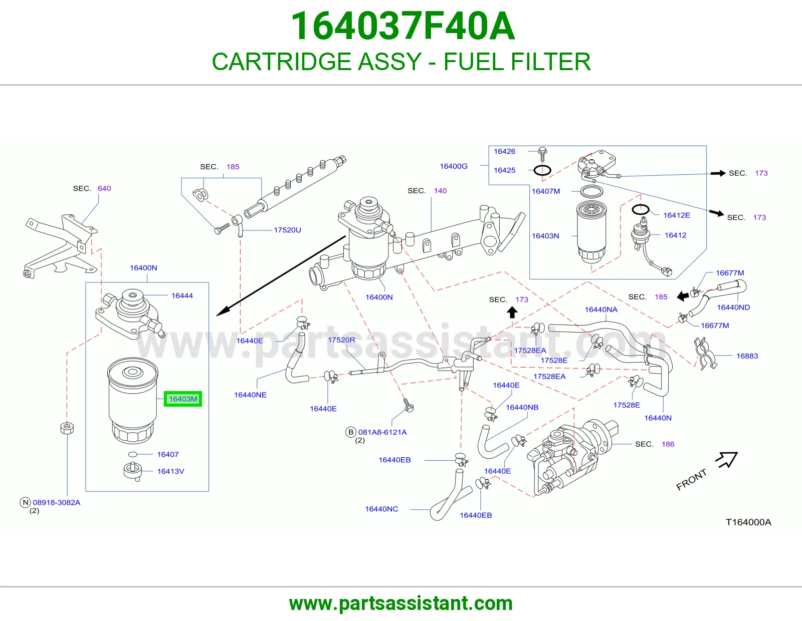 CARTRIDGE ASSY - FUEL FILTER