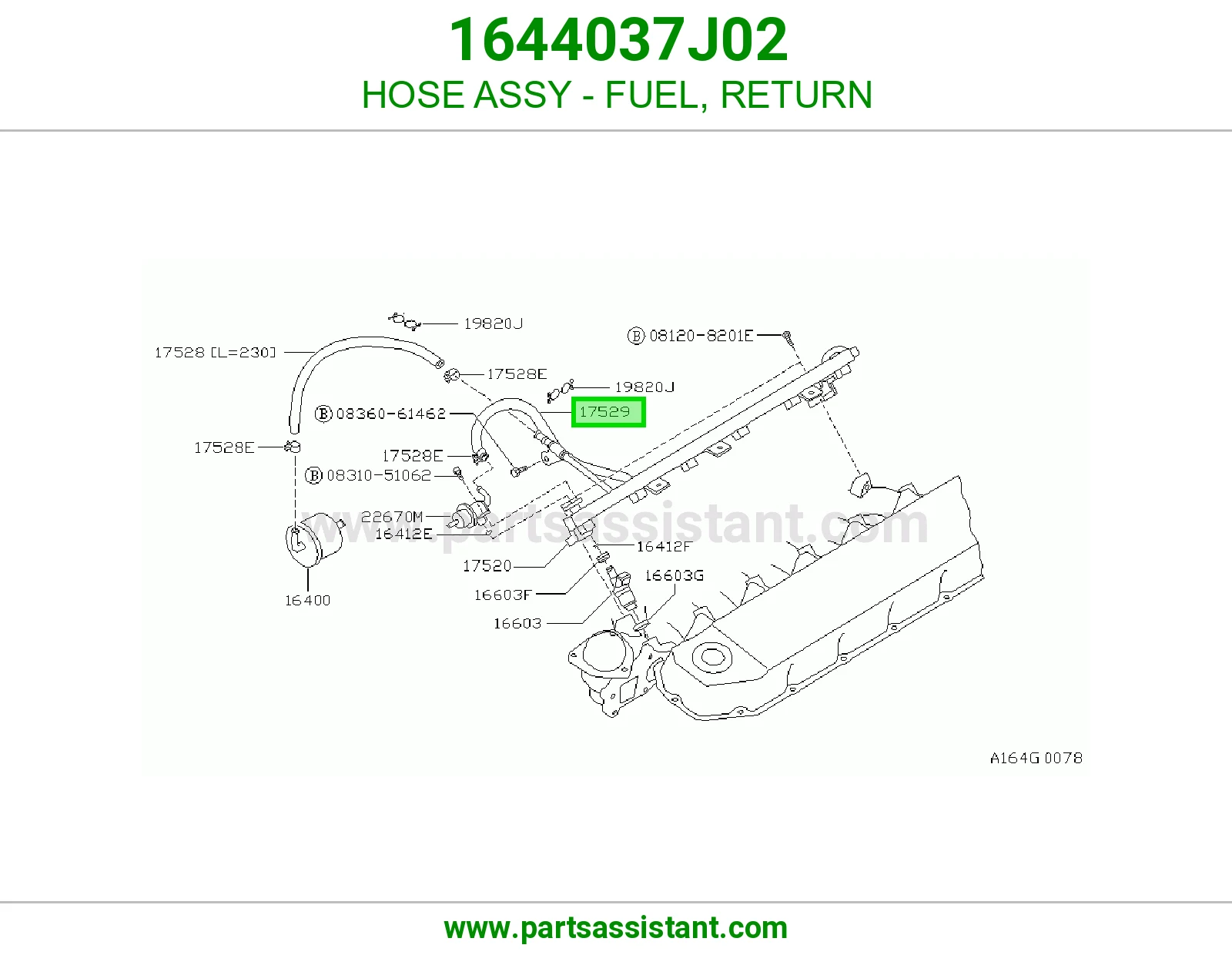 HOSE ASSY - FUEL, RETURN
