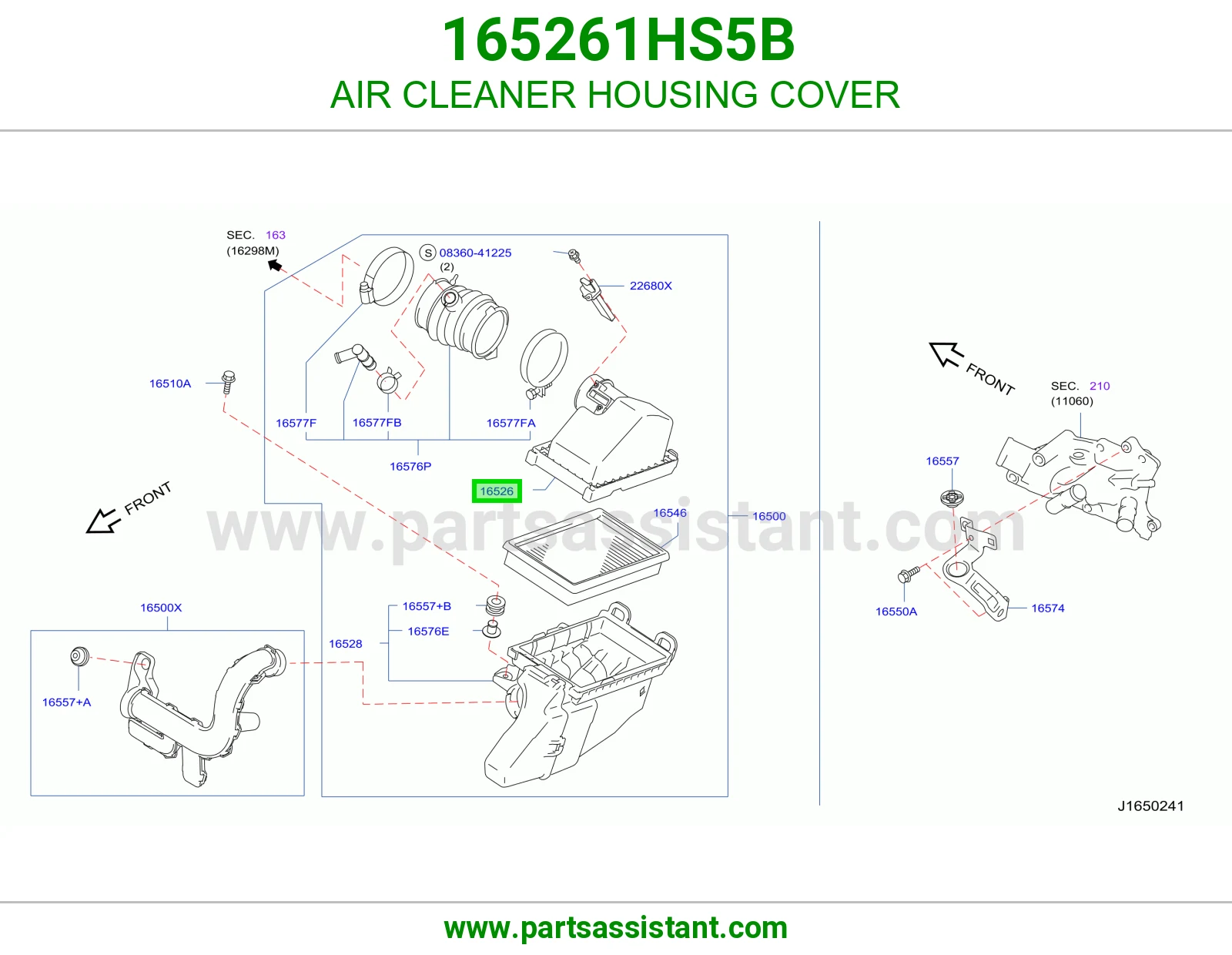 AIR CLEANER HOUSING COVER