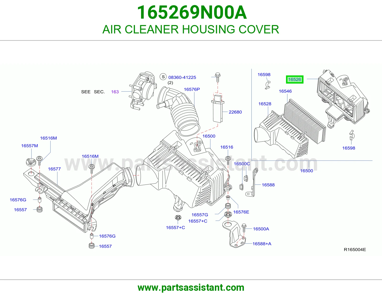 AIR CLEANER HOUSING COVER
