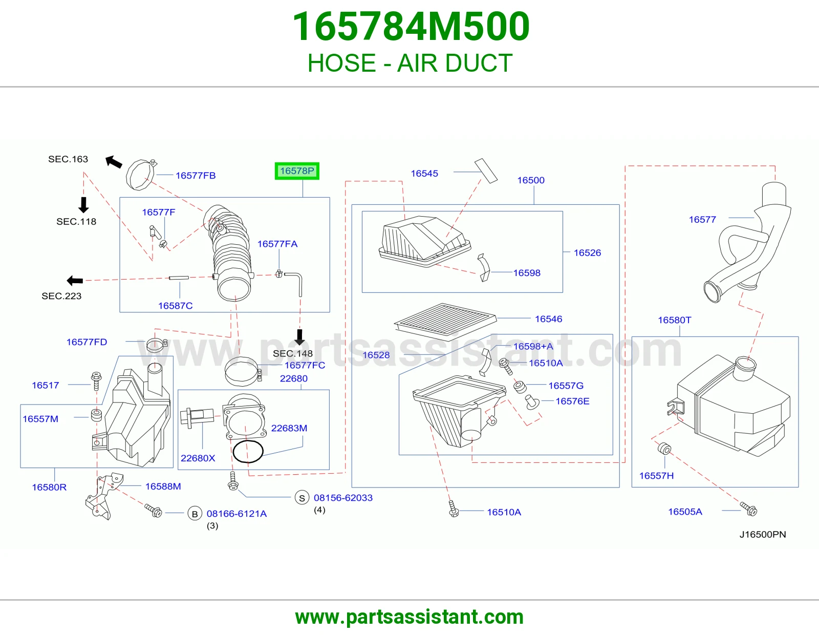 HOSE - AIR DUCT