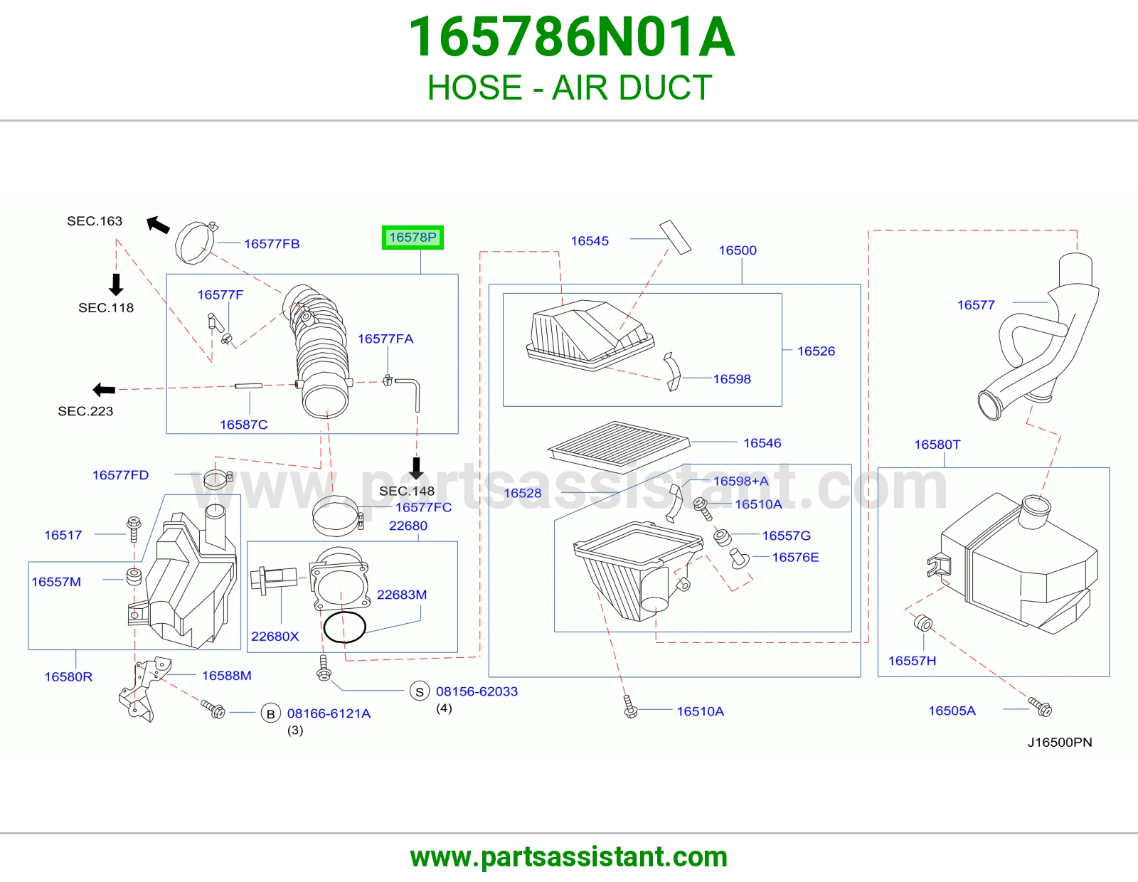 HOSE - AIR DUCT