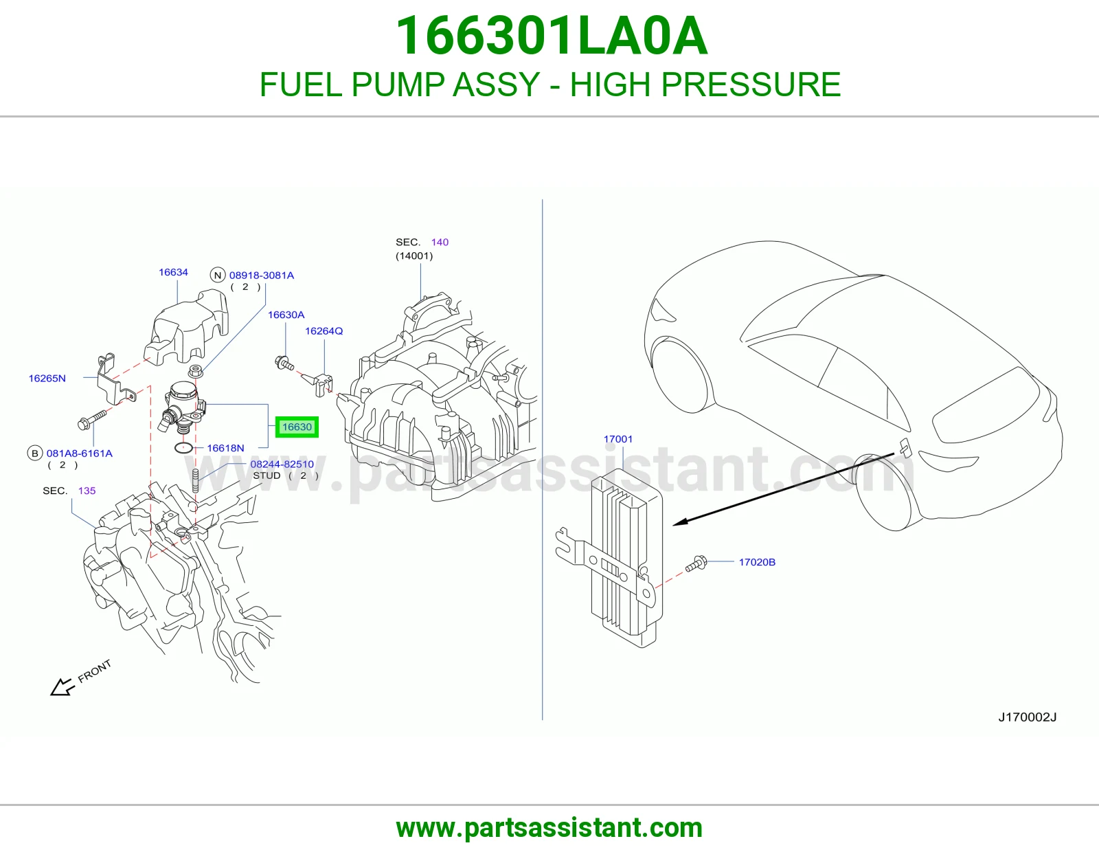 FUEL PUMP ASSY - HIGH PRESSURE