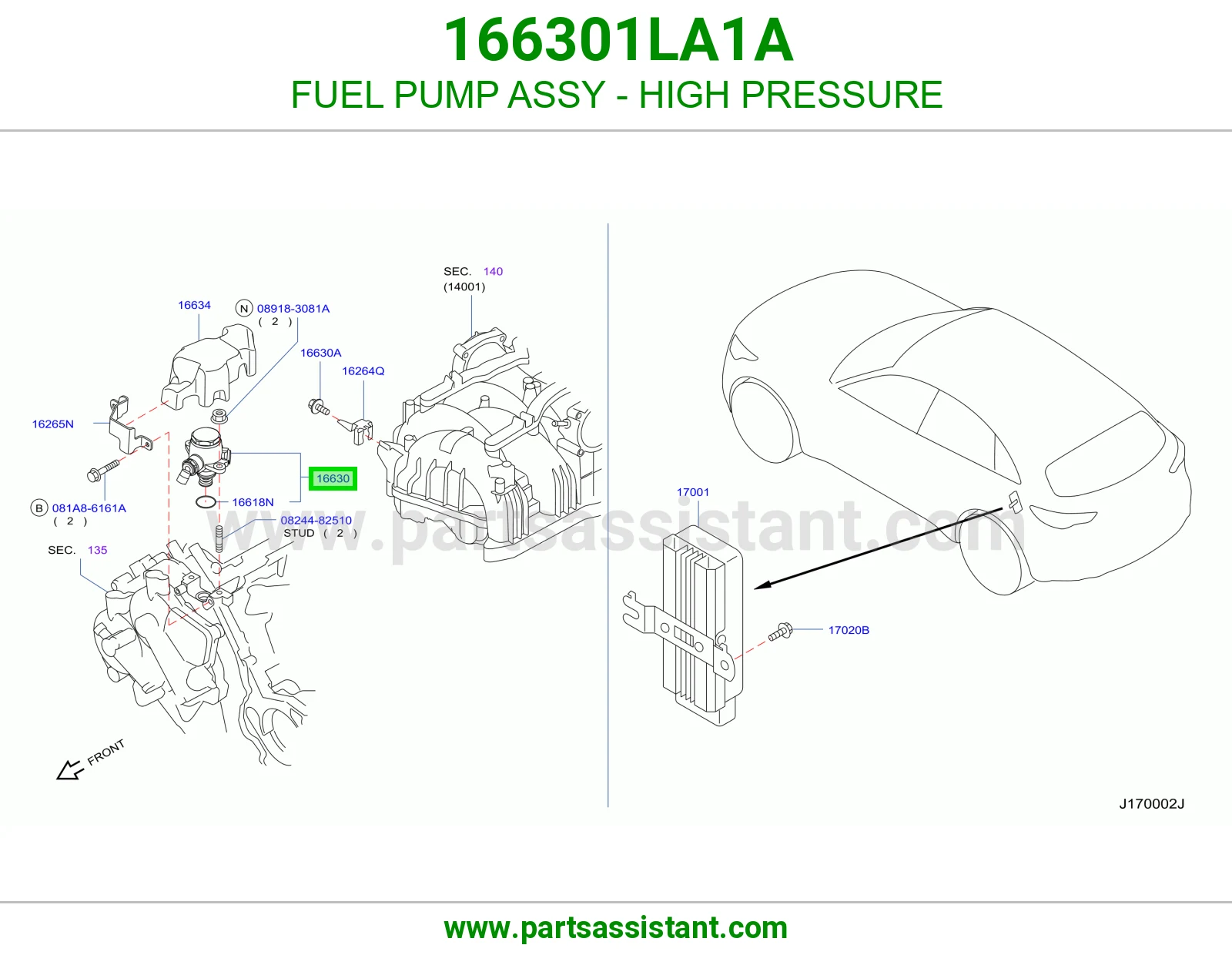 FUEL PUMP ASSY - HIGH PRESSURE