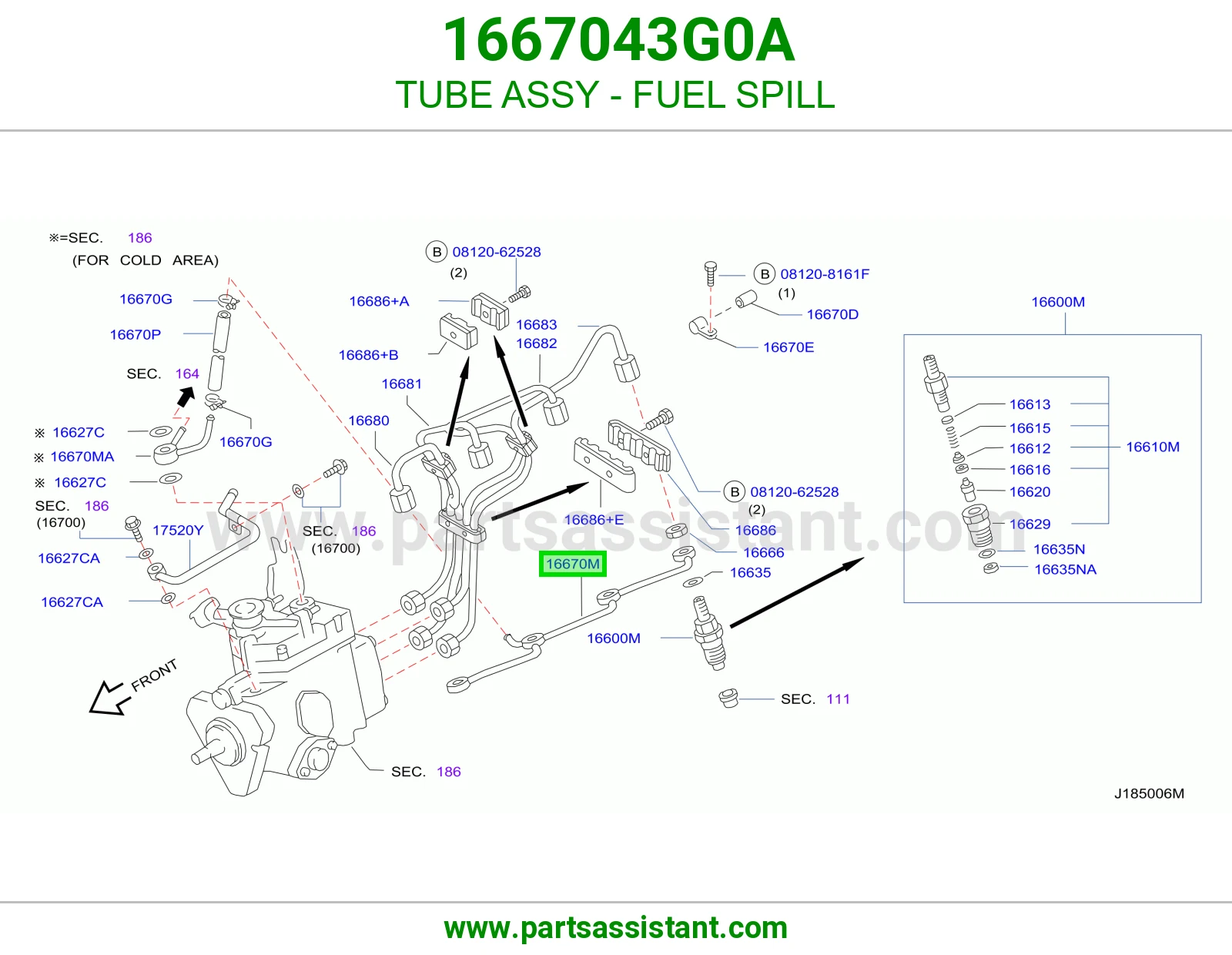 TUBE ASSY - FUEL SPILL