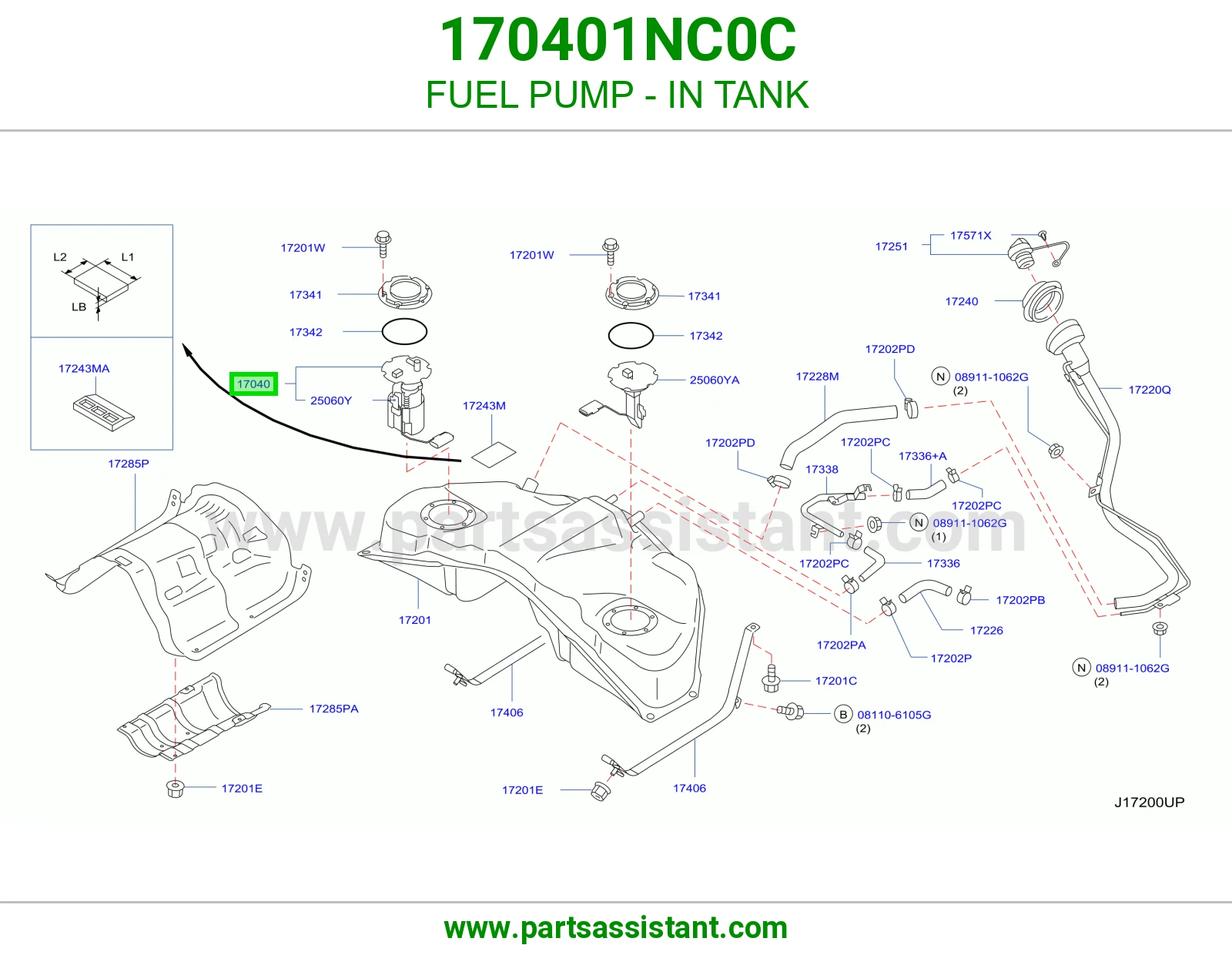 FUEL PUMP - IN TANK
