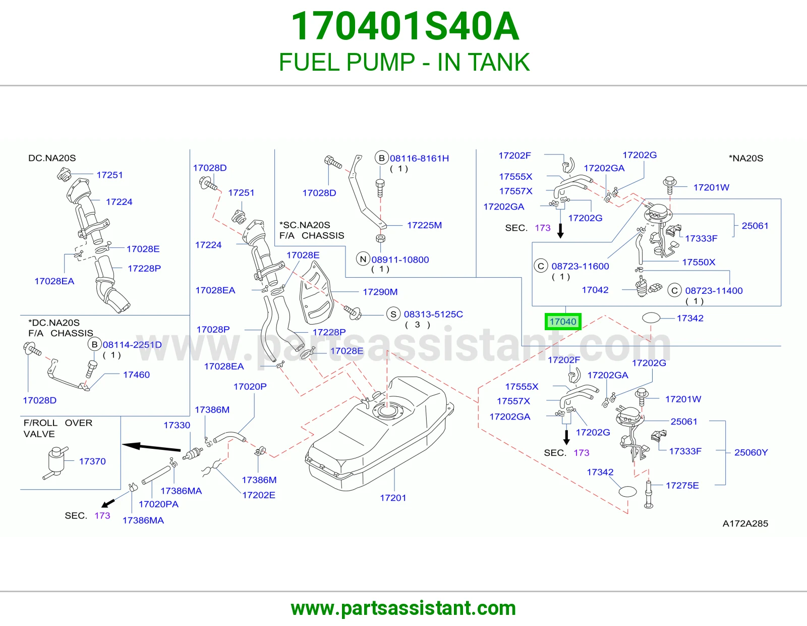 FUEL PUMP - IN TANK