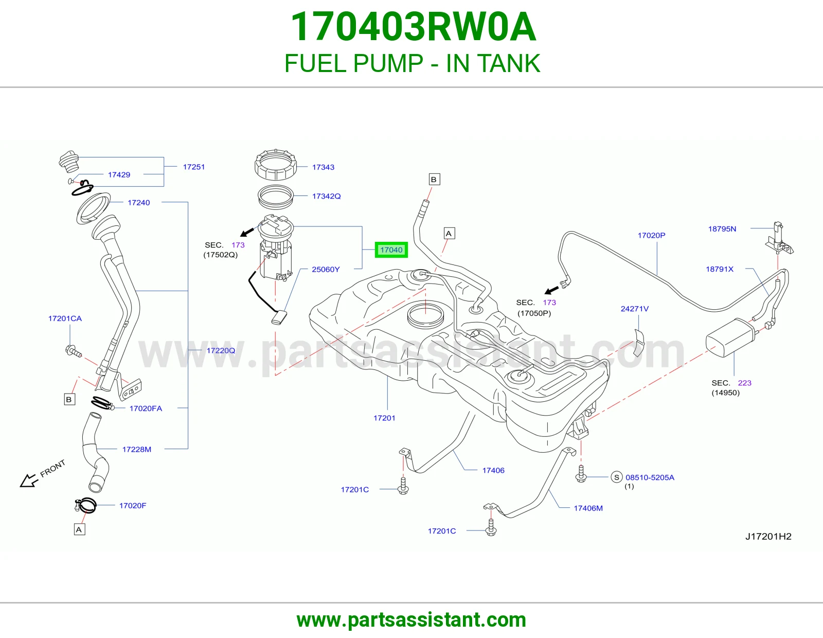 FUEL PUMP - IN TANK
