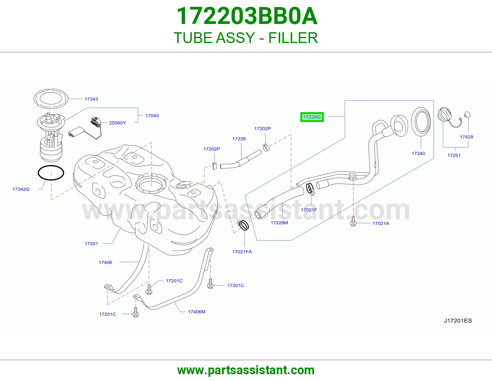 TUBE ASSY - FILLER