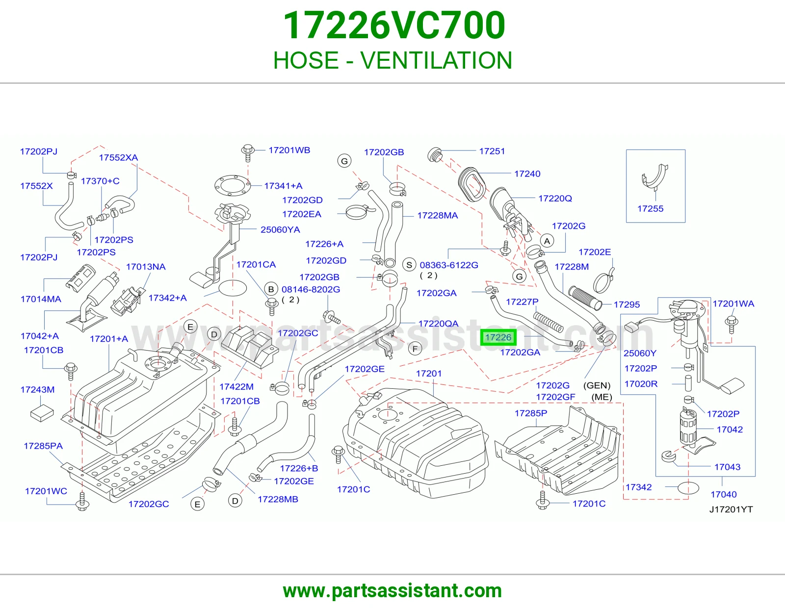 HOSE - VENTILATION