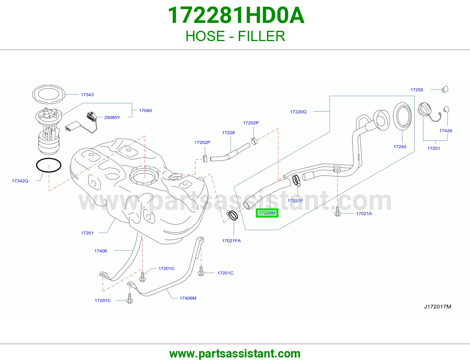 HOSE - FILLER