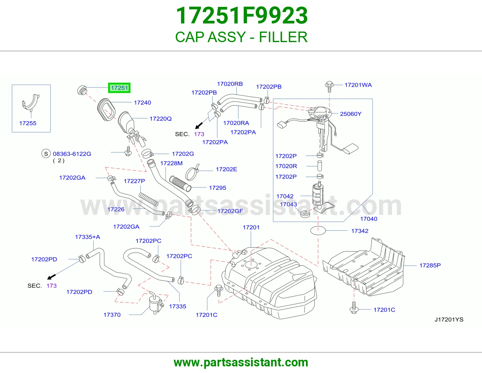 CAP ASSY - FILLER