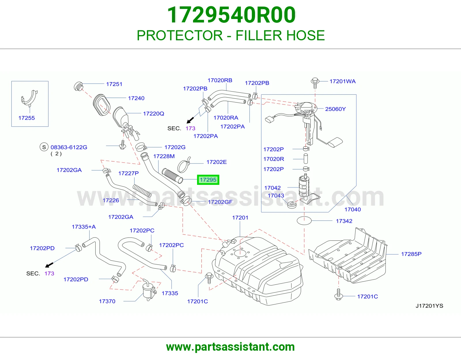 PROTECTOR - FILLER HOSE