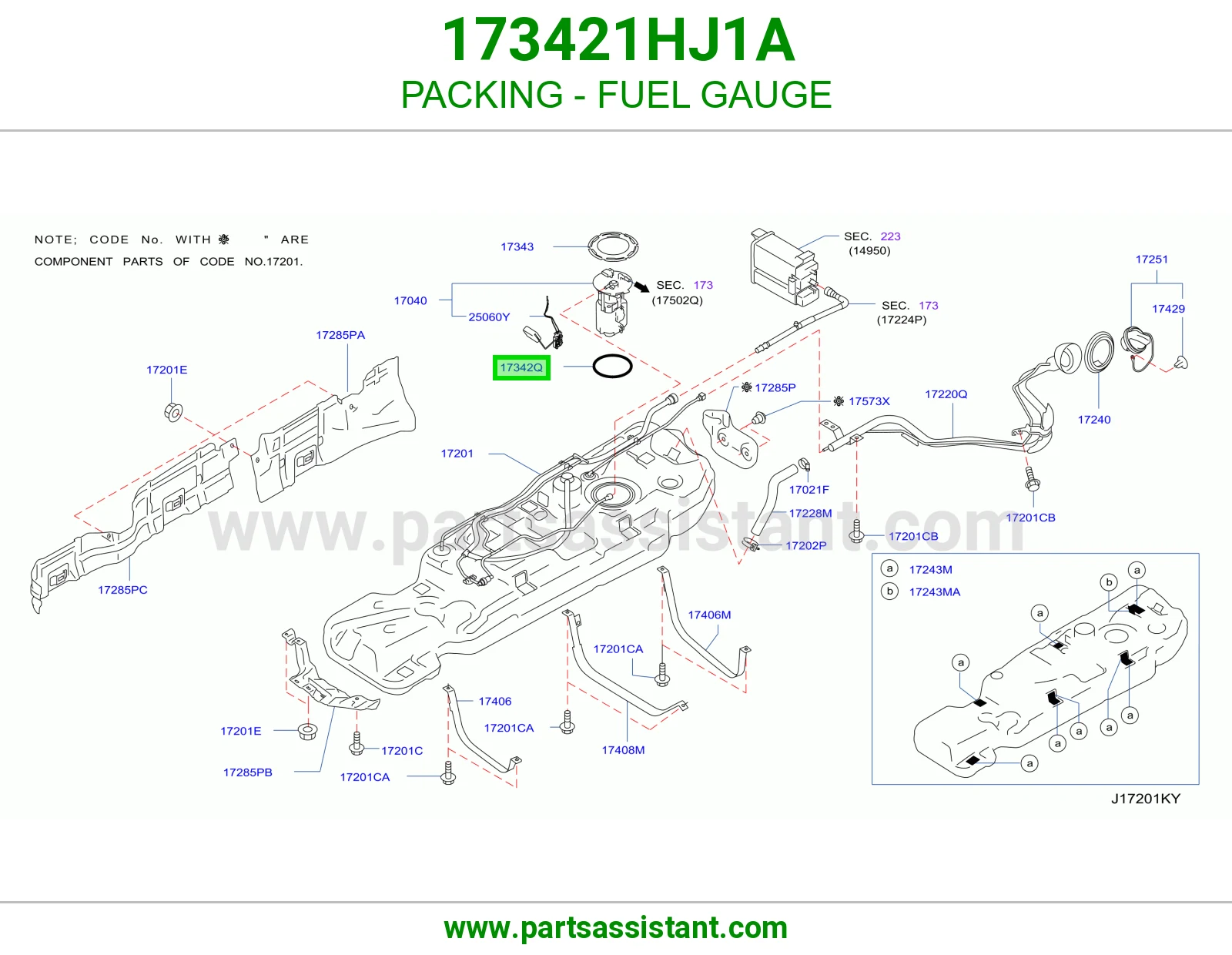PACKING - FUEL GAUGE