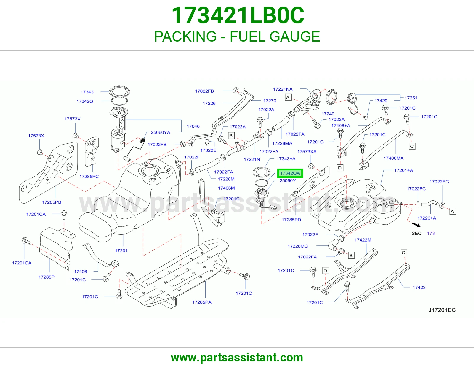 PACKING - FUEL GAUGE