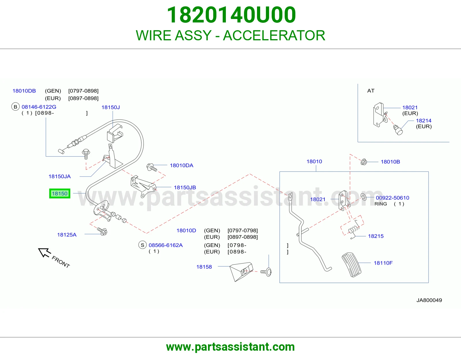 WIRE ASSY - ACCELERATOR