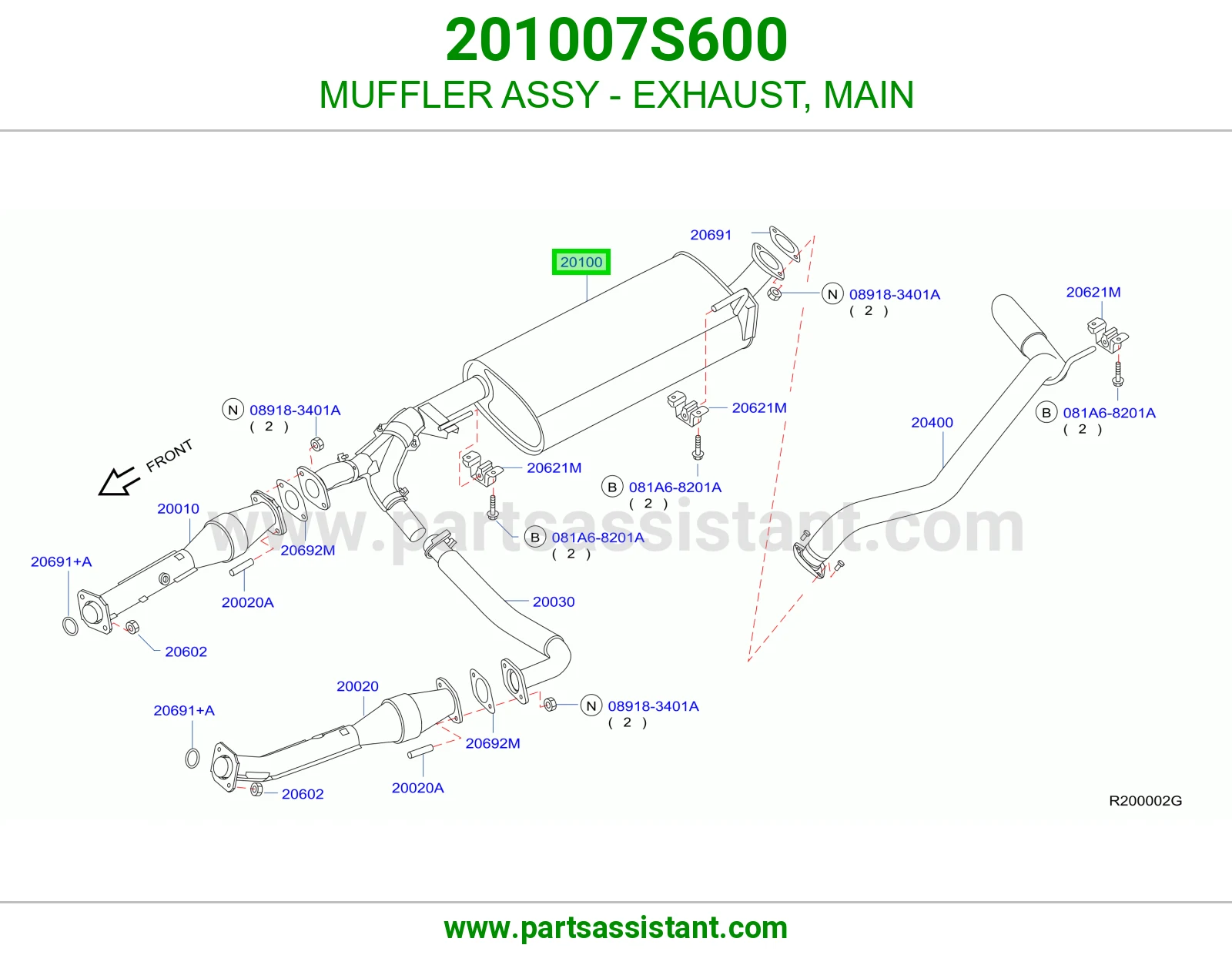 MUFFLER ASSY - EXHAUST, MAIN