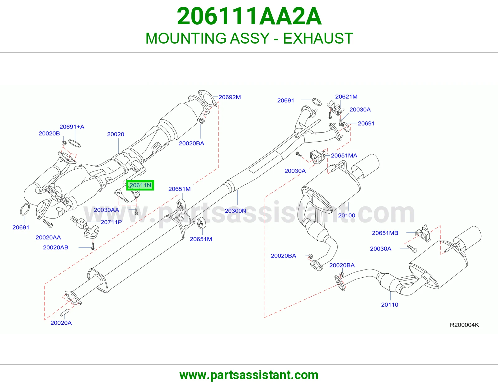 MOUNTING ASSY - EXHAUST