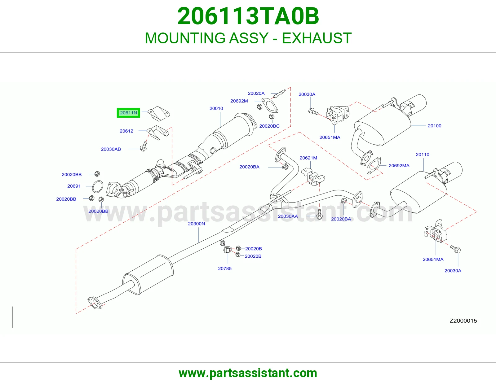 MOUNTING ASSY - EXHAUST