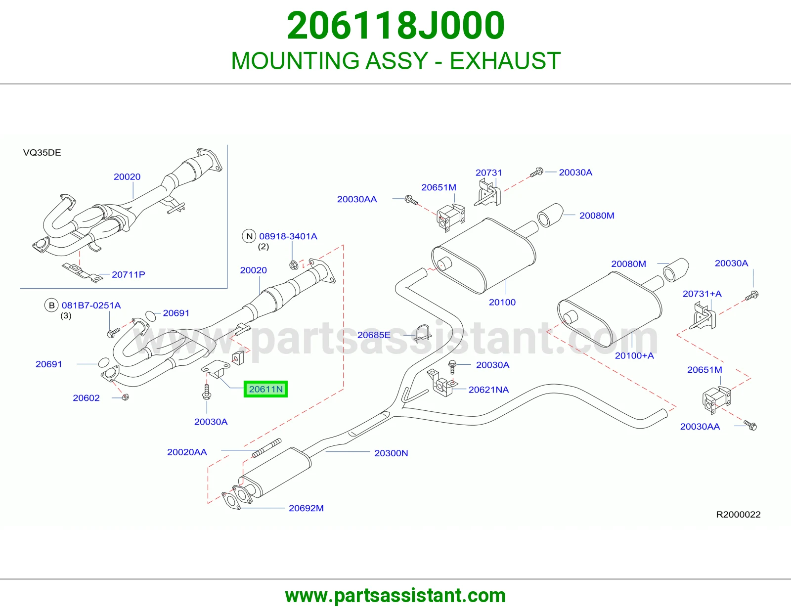 MOUNTING ASSY - EXHAUST