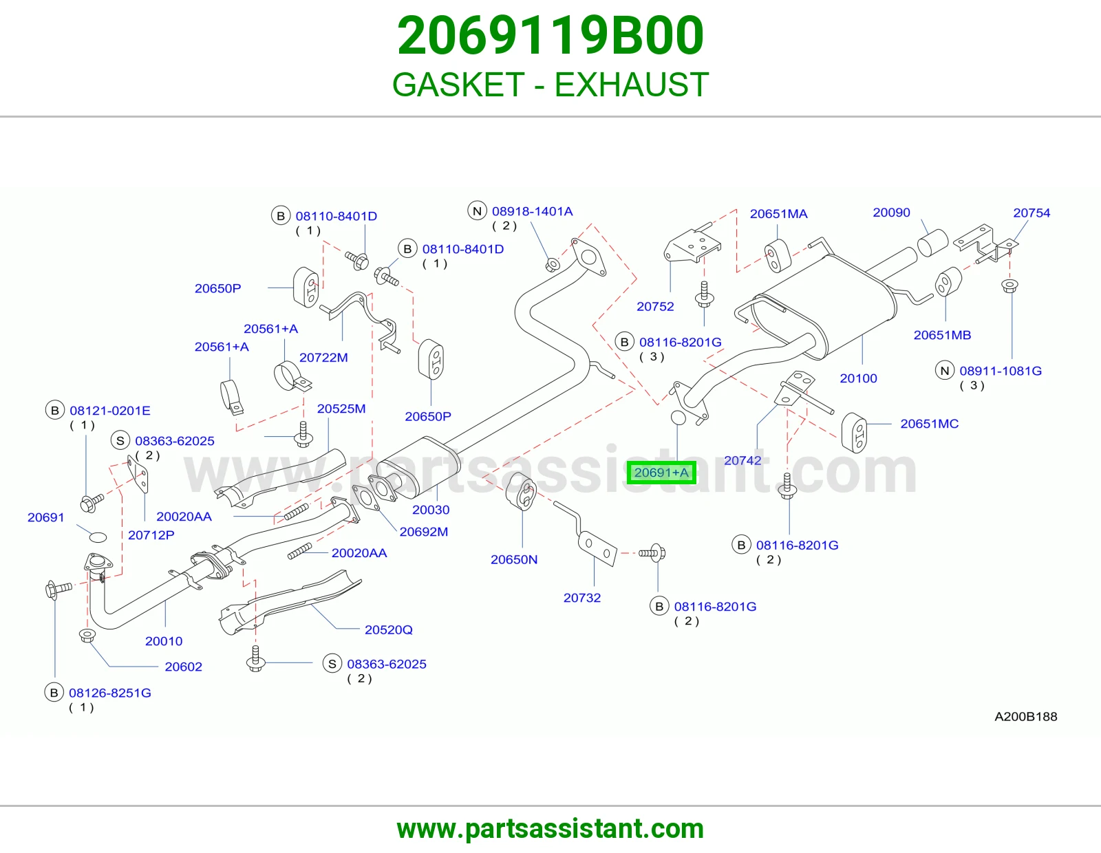 GASKET - EXHAUST