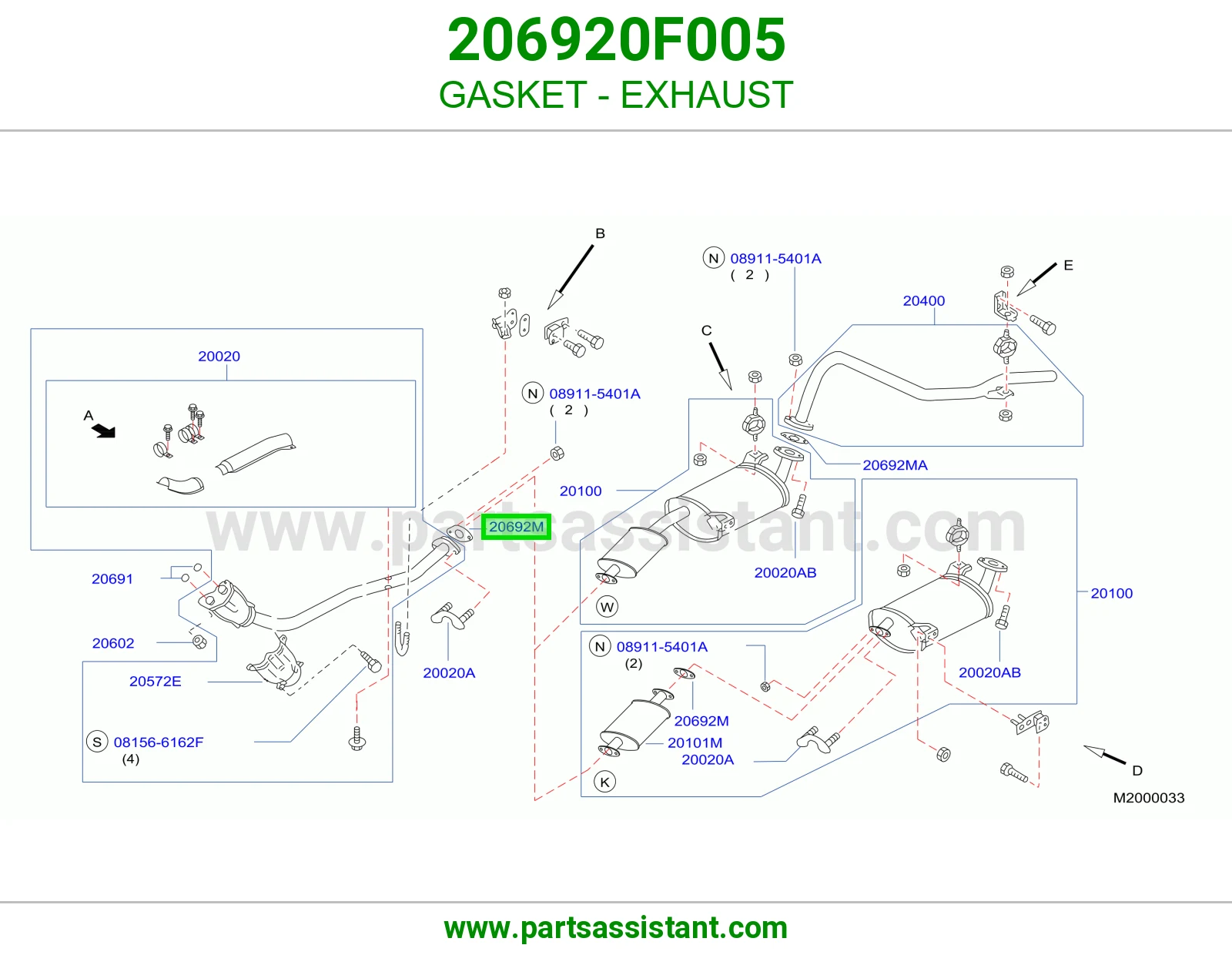 GASKET - EXHAUST