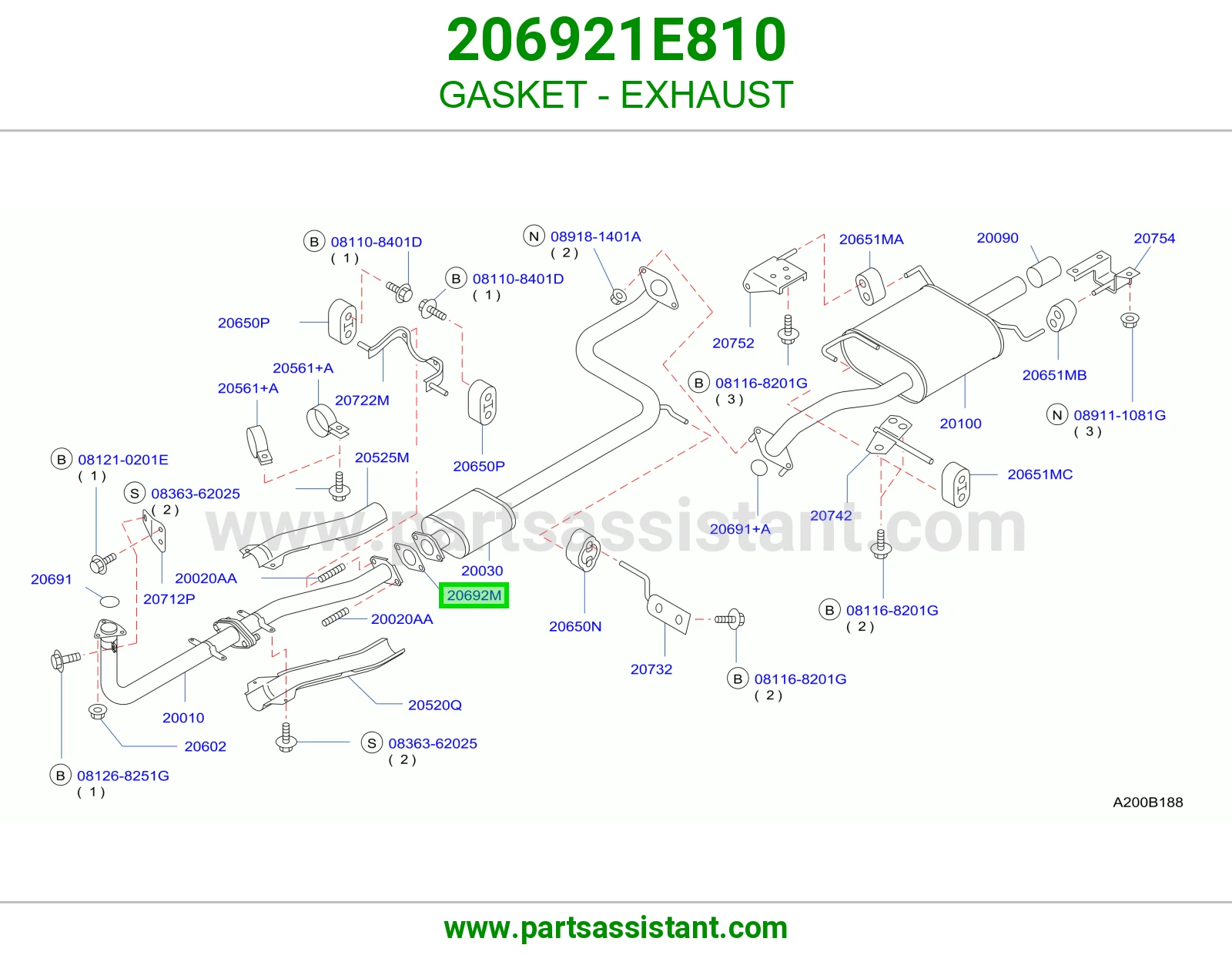 GASKET - EXHAUST