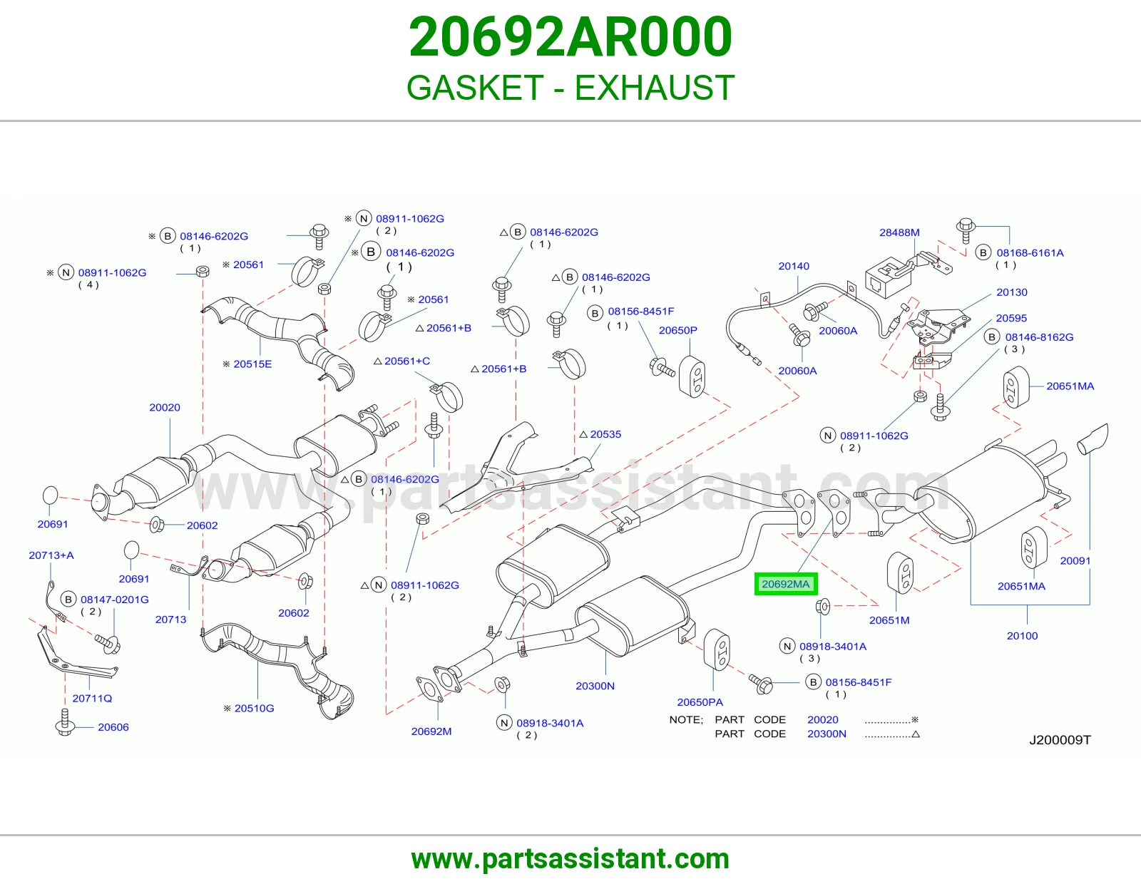 GASKET - EXHAUST