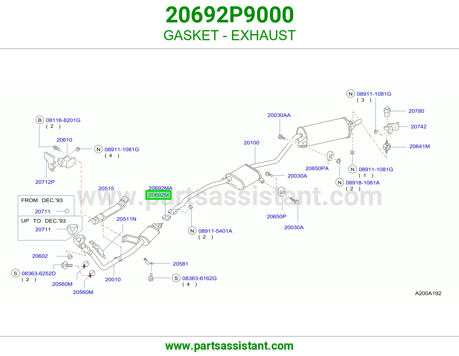 GASKET - EXHAUST