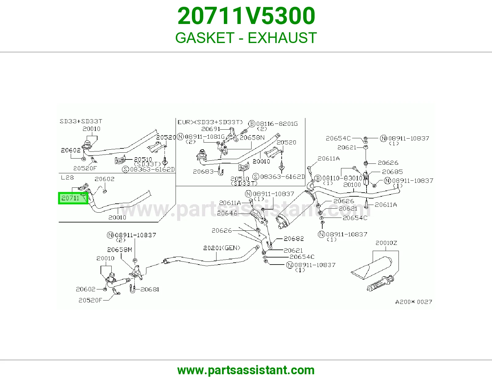 GASKET - EXHAUST