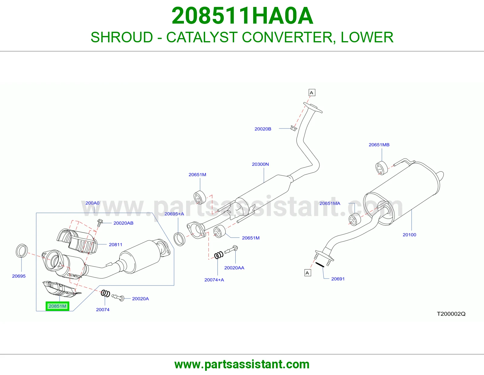SHROUD - CATALYST CONVERTER, LOWER