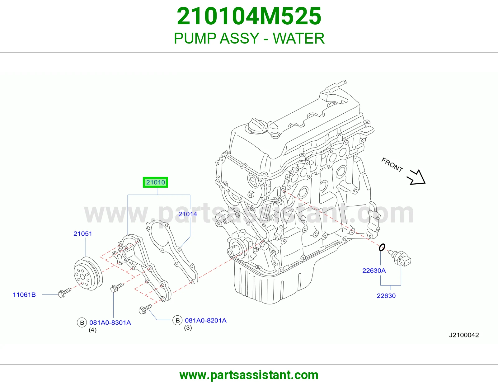 PUMP ASSY - WATER