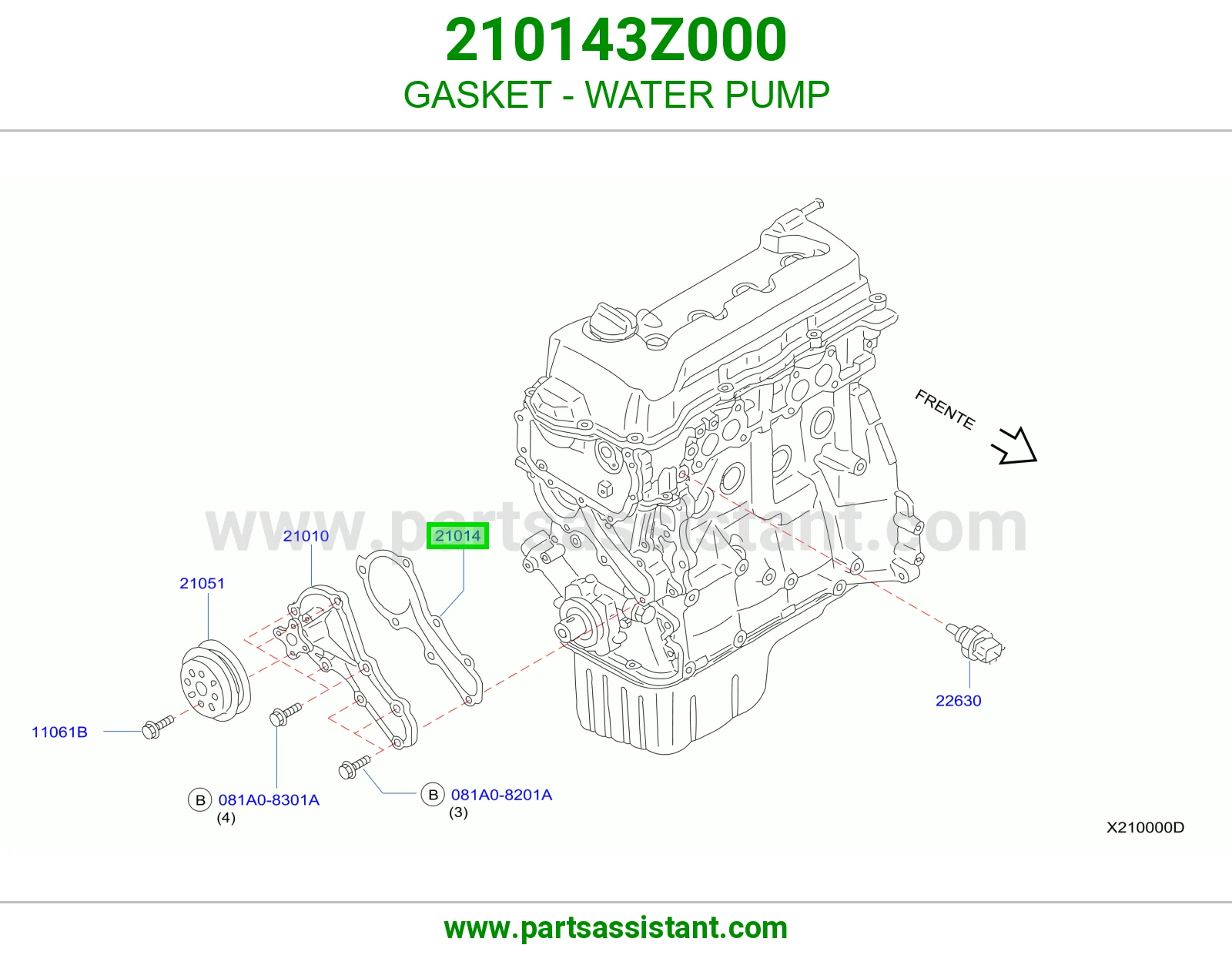 GASKET - WATER PUMP
