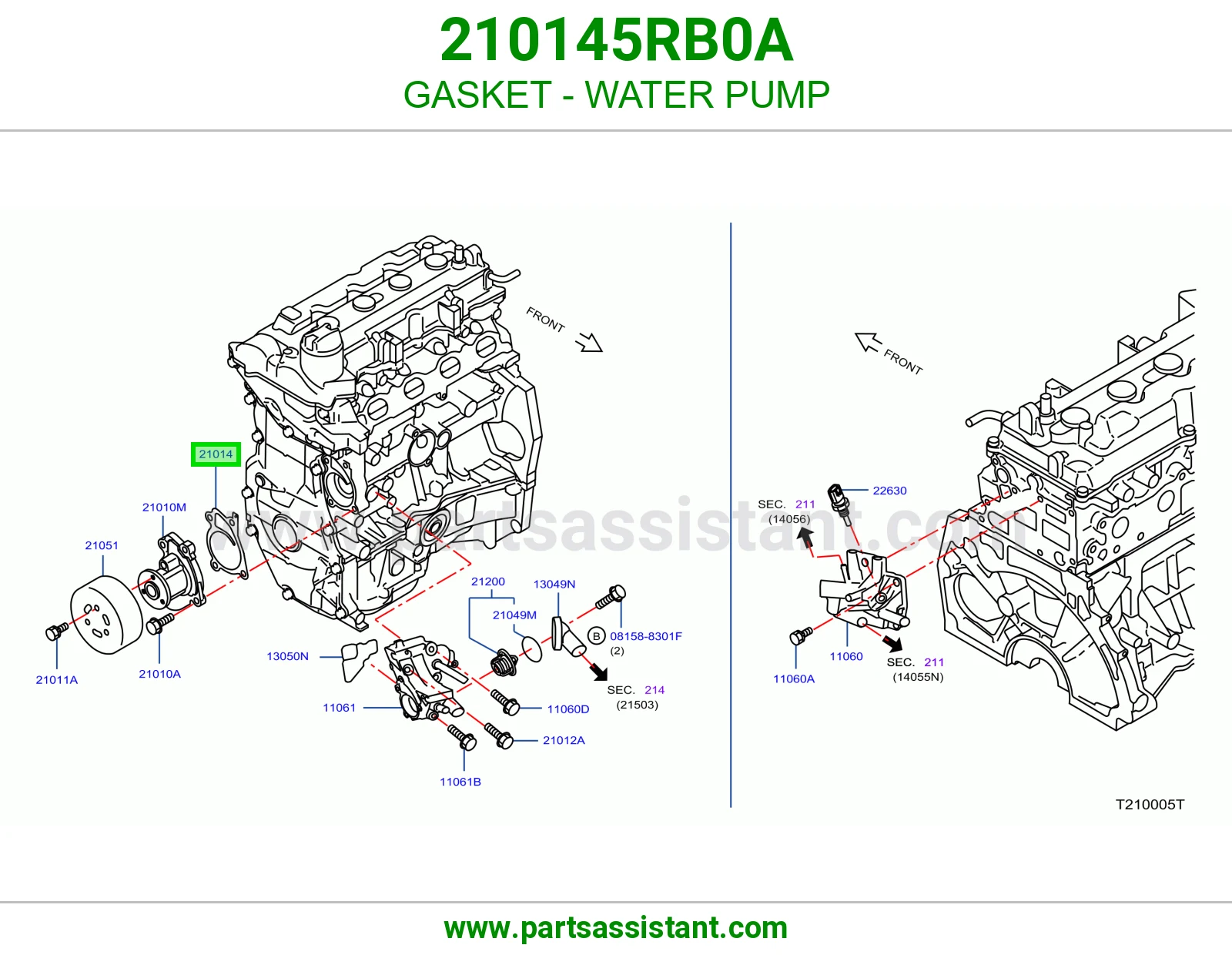 GASKET - WATER PUMP