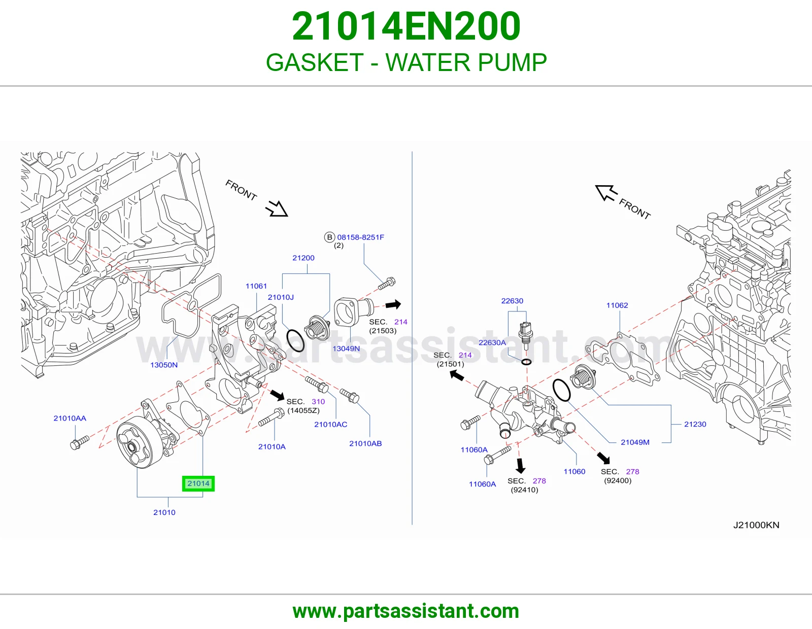 GASKET - WATER PUMP