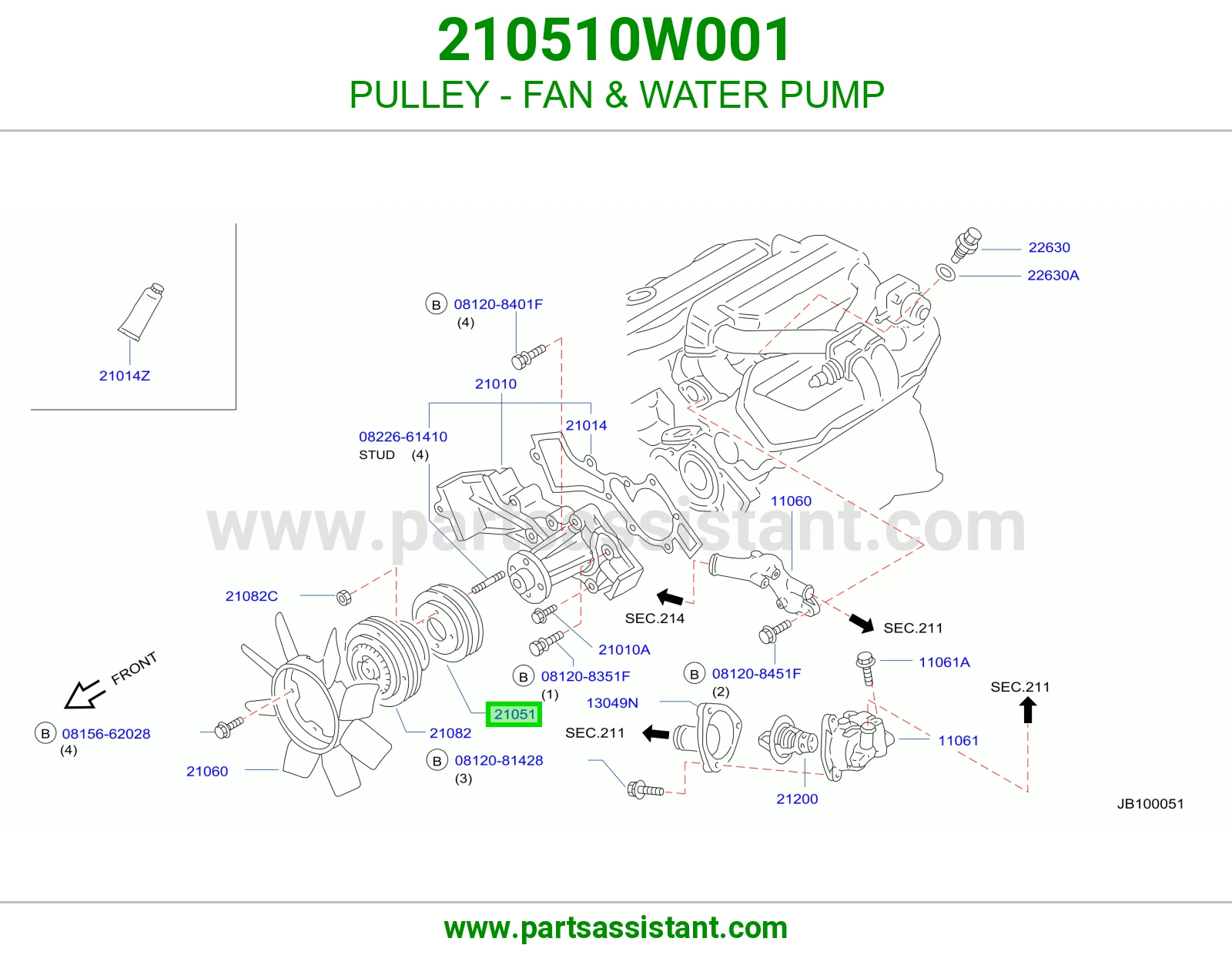 PULLEY - FAN & WATER PUMP