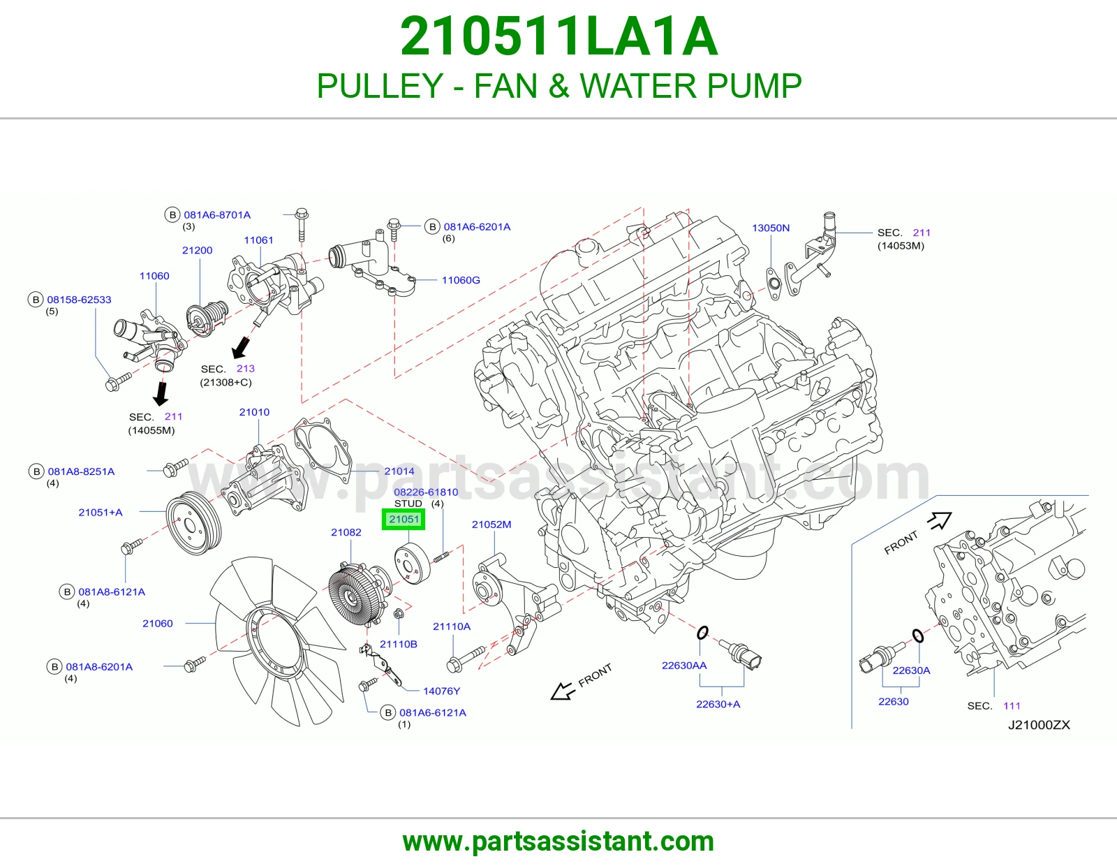 PULLEY - FAN & WATER PUMP
