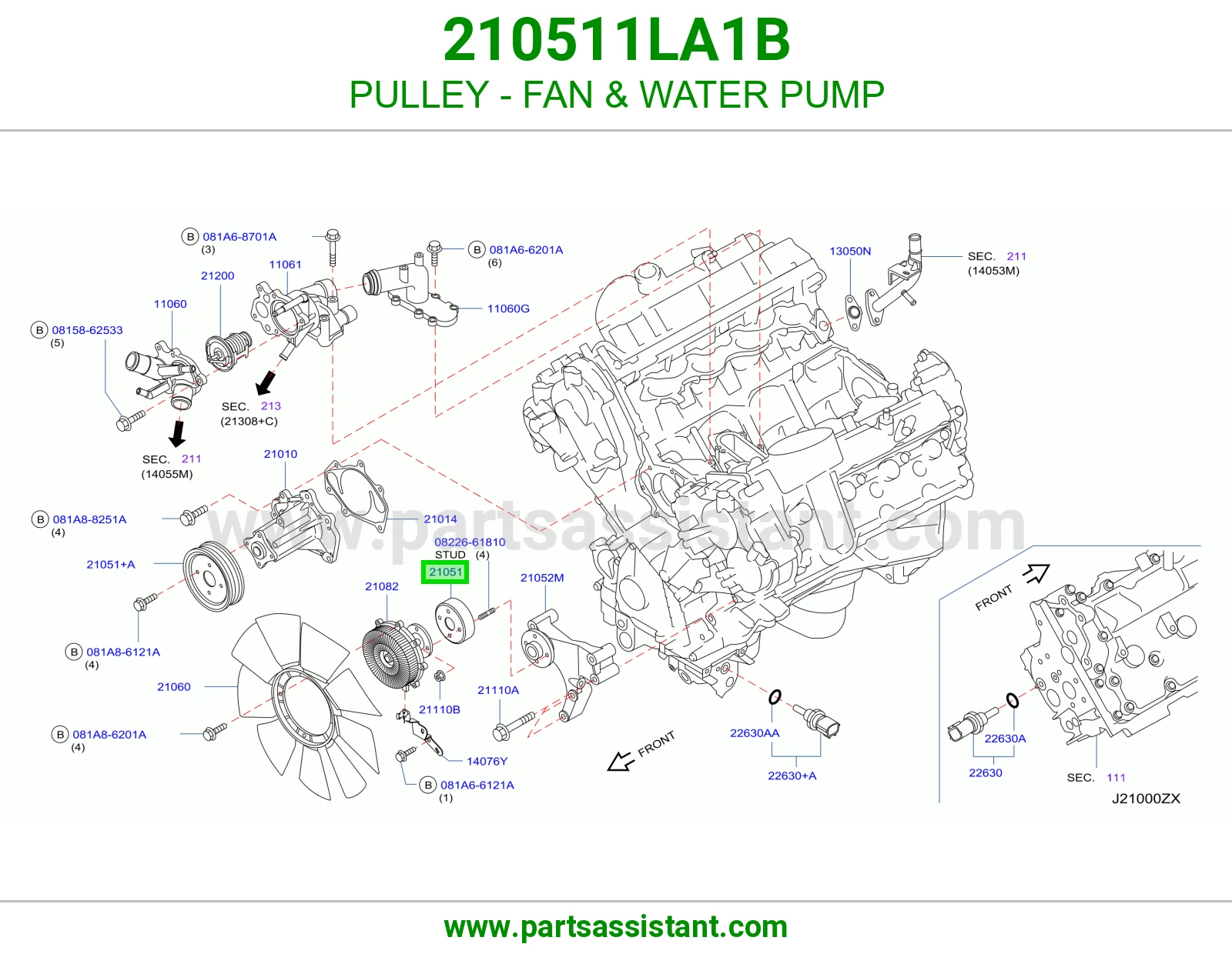 PULLEY - FAN & WATER PUMP