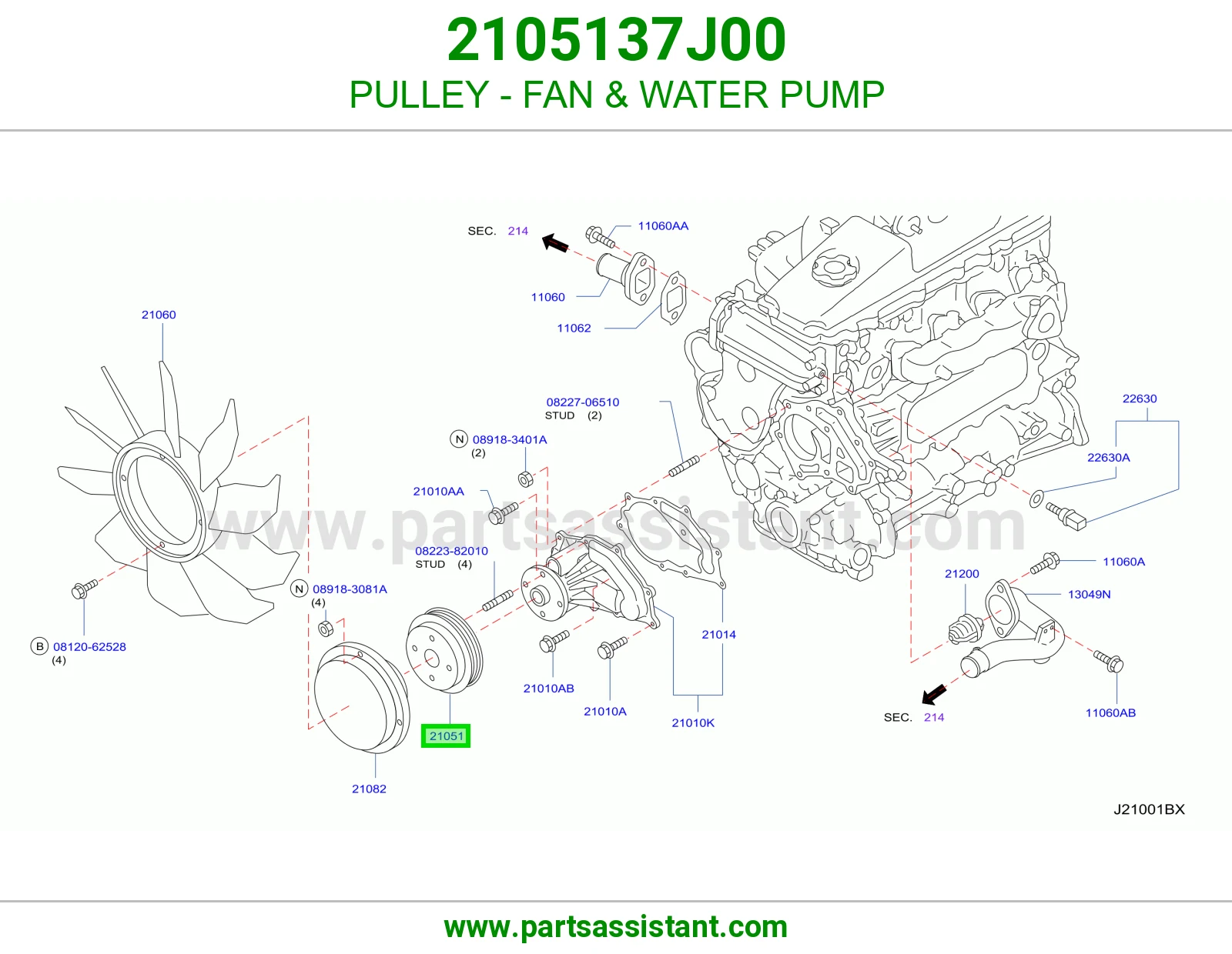 PULLEY - FAN & WATER PUMP