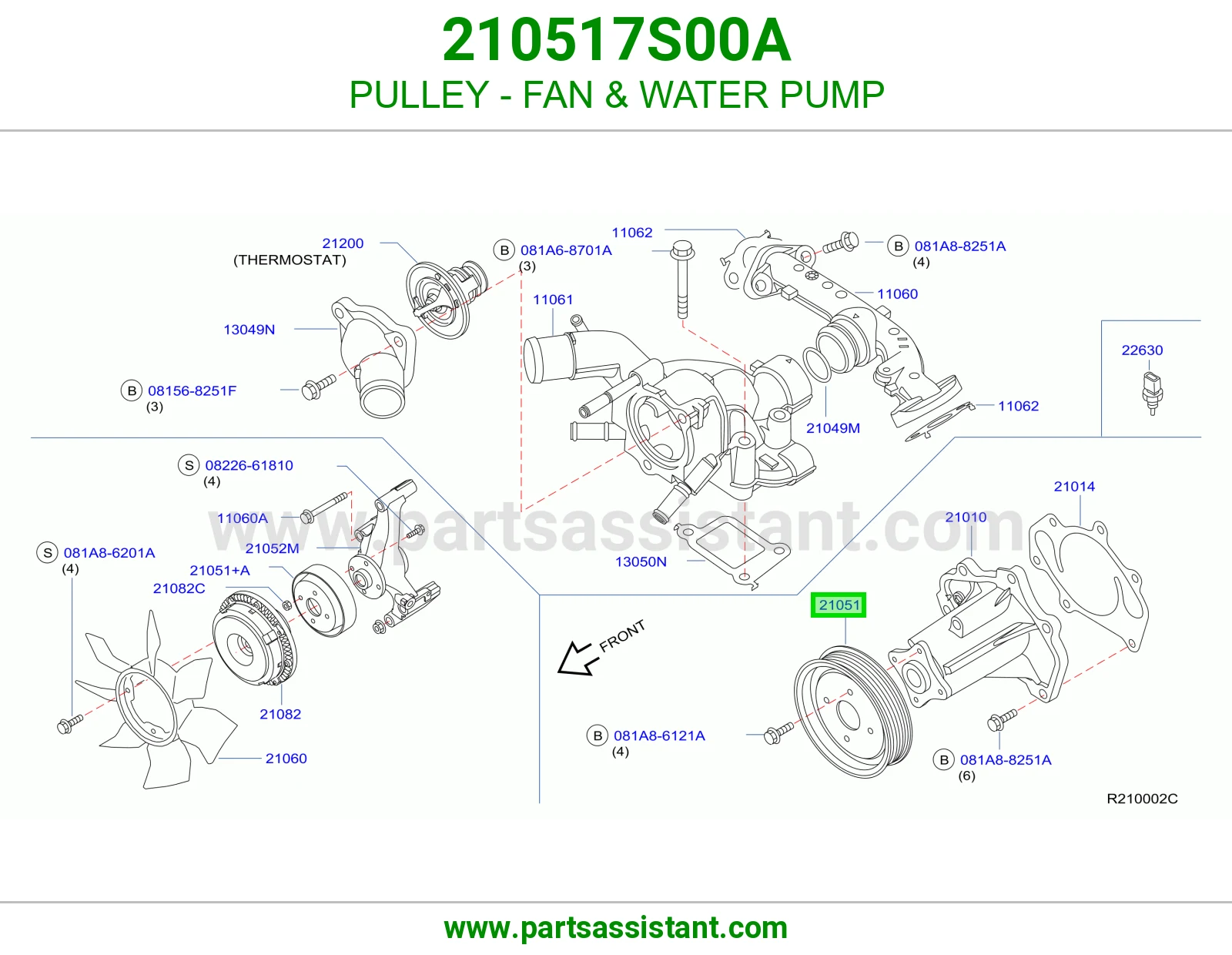 PULLEY - FAN & WATER PUMP