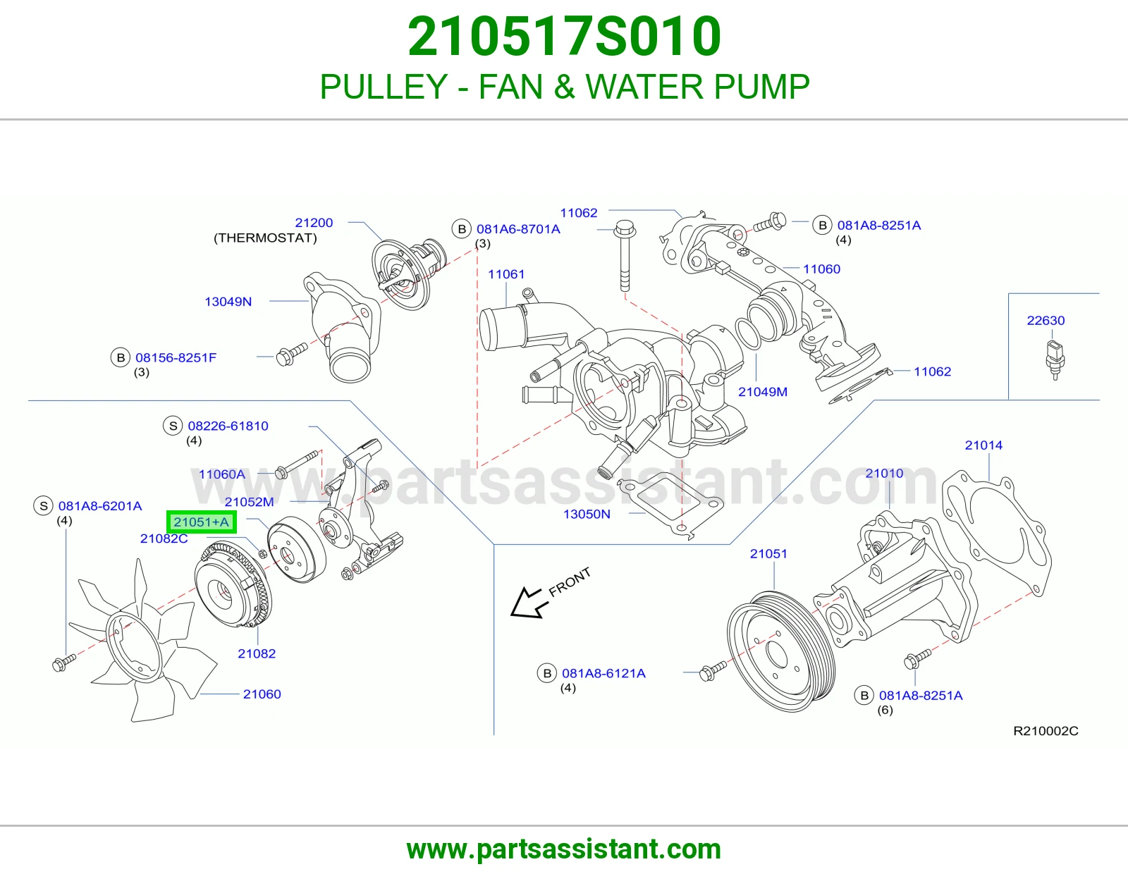 PULLEY - FAN & WATER PUMP