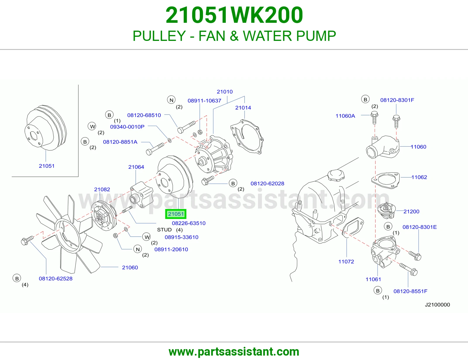 PULLEY - FAN & WATER PUMP