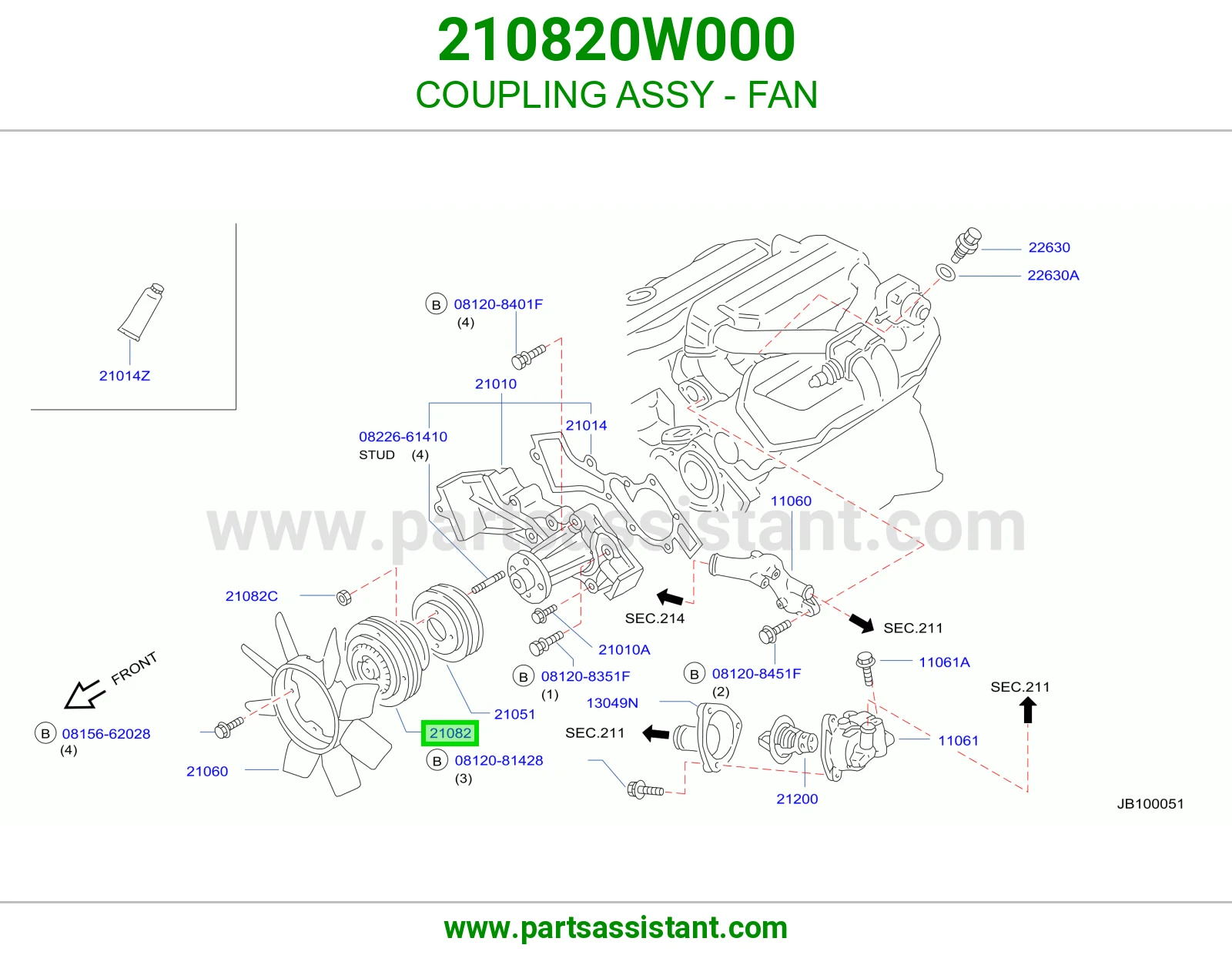 COUPLING ASSY - FAN