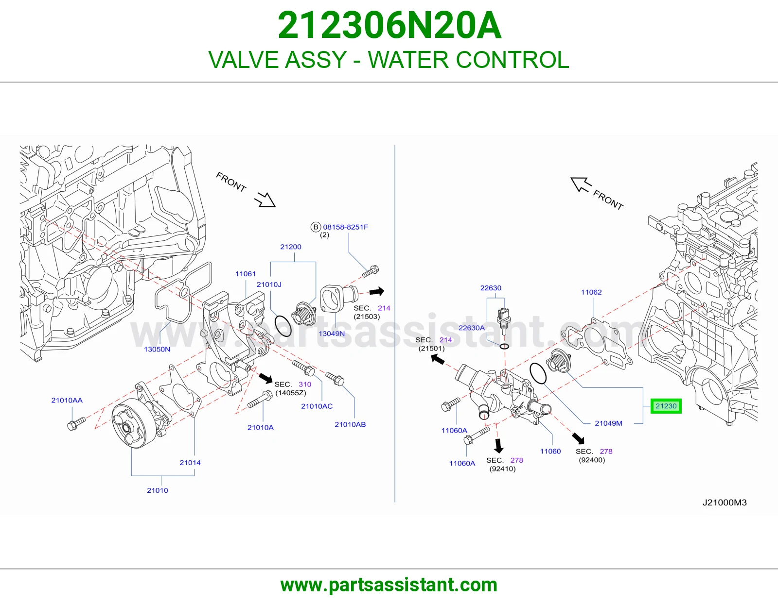 VALVE ASSY - WATER CONTROL