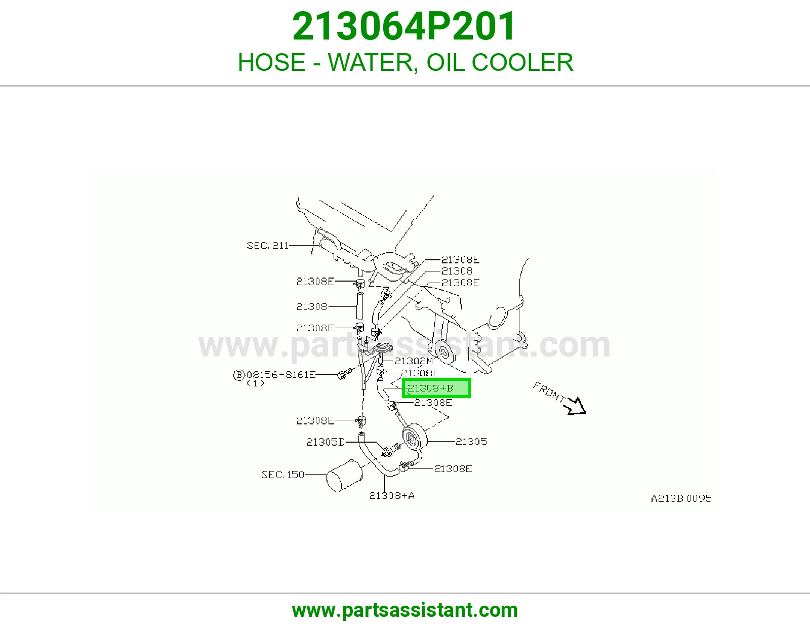 HOSE - WATER, OIL COOLER