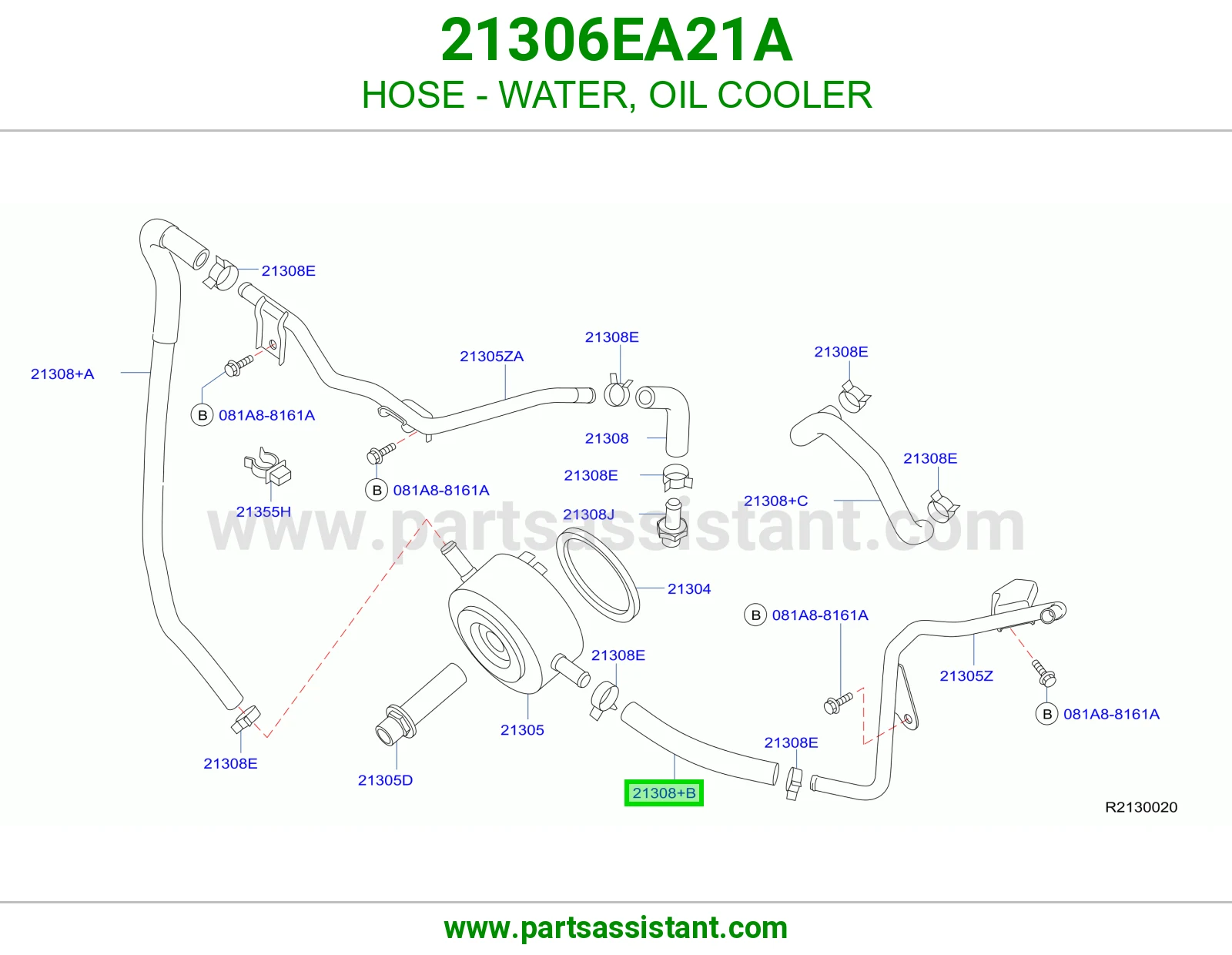 HOSE - WATER, OIL COOLER