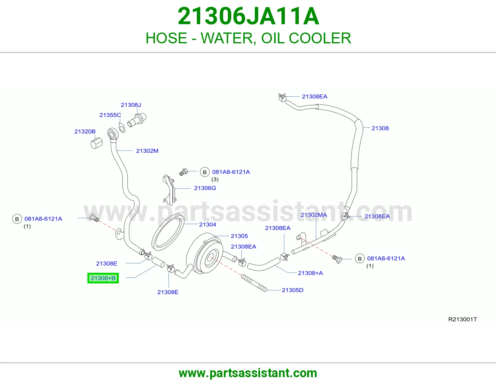 HOSE - WATER, OIL COOLER