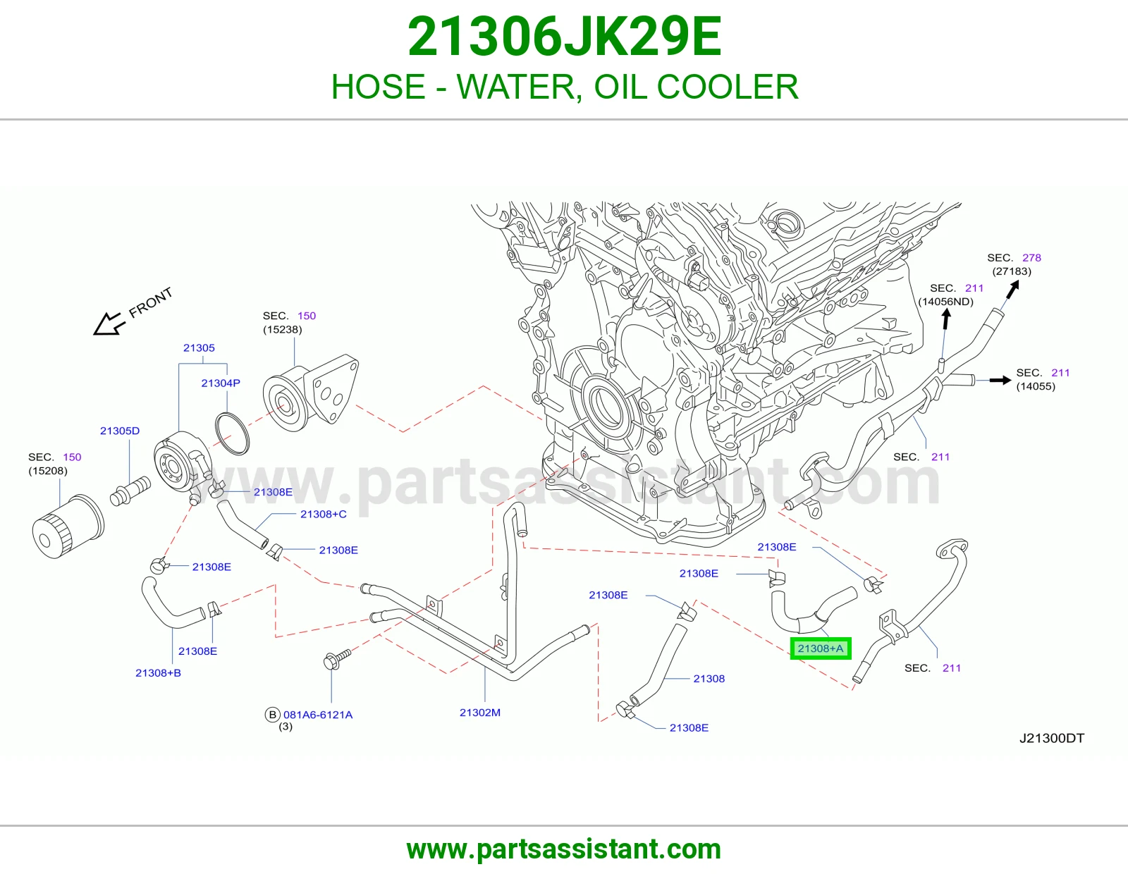 HOSE - WATER, OIL COOLER